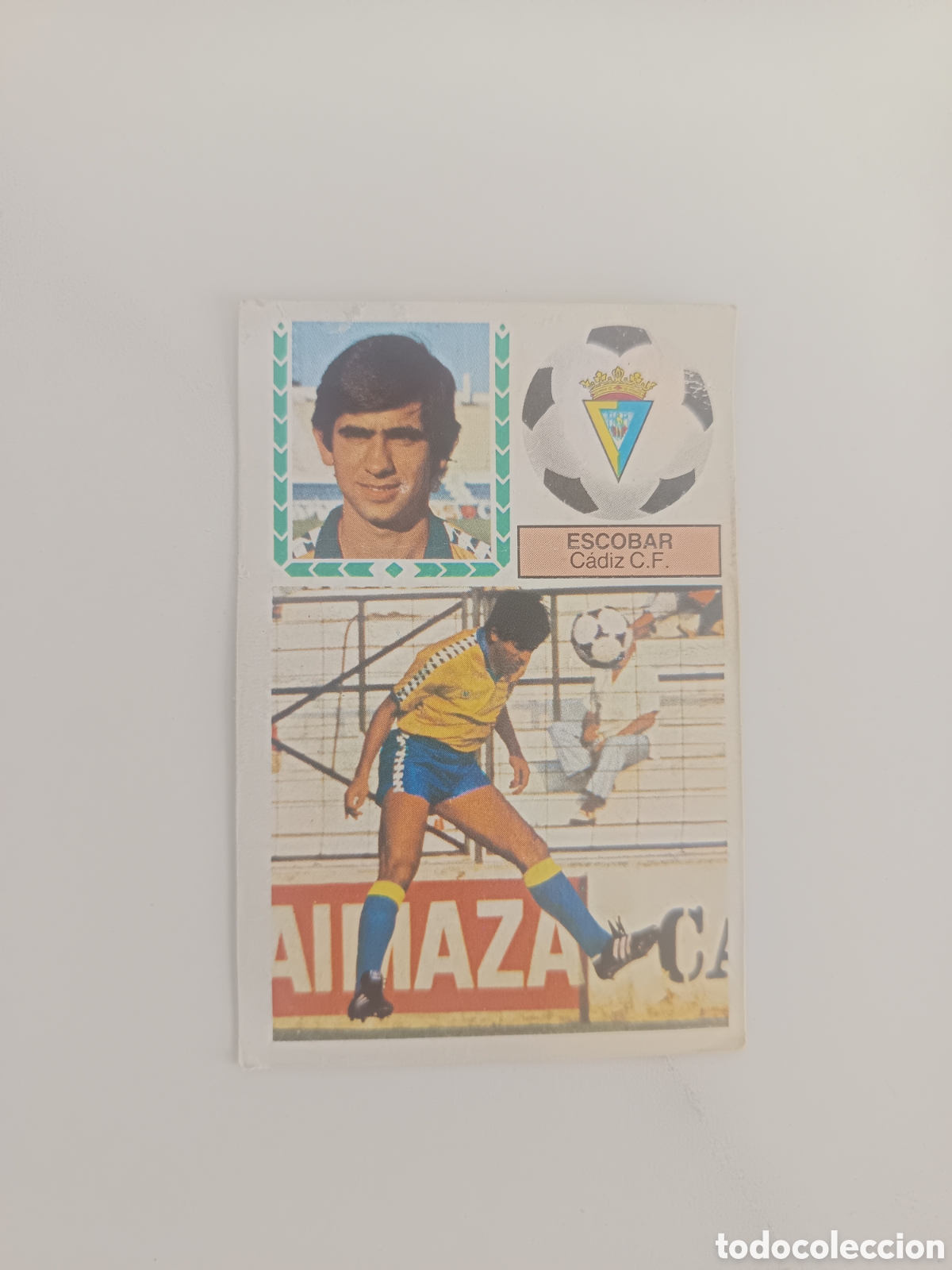 Cromos de f&uacute;tbol: CROMO ESCOBAR VERSI&Oacute;N DIF&Iacute;CIL C&Aacute;DIZ CF ED ESTE LIGA 83 84