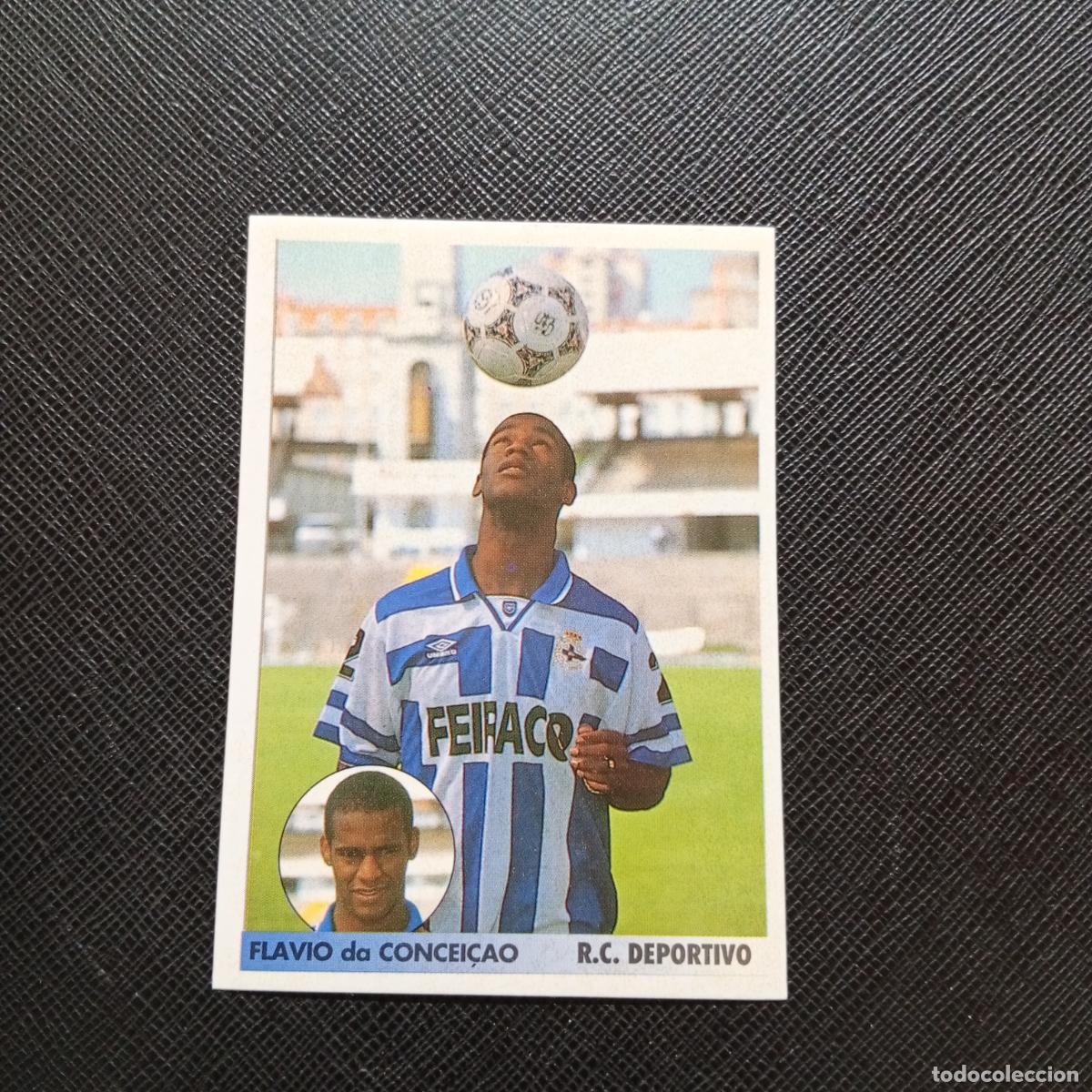 Cromos de f&uacute;tbol: 113A 113 FLAVIO CONCEICAO PANINI 1996 1997 LOS MEJORES EQUIPOS DE EUROPA 96 97 SIN PEGAR A62 PG379 B