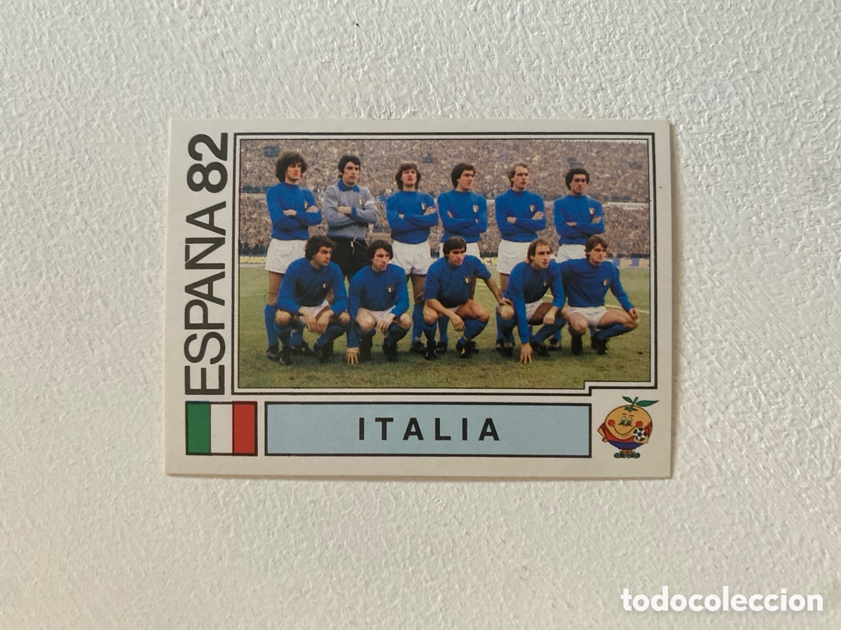 Cromos de f&uacute;tbol: Cromo panini mundial Espa&ntilde;a 82 n&uacute;mero 37 Italia - Sticker album world cup Spain 1982 sede