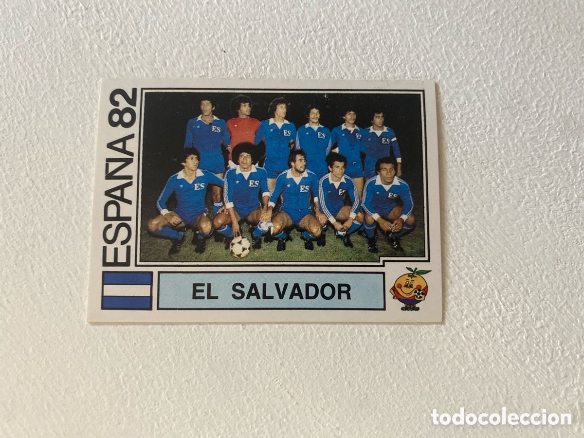 Cromos de f&uacute;tbol: Cromo panini mundial Espa&ntilde;a 82 n&uacute;mero 219 El Salvador Team - Sticker album world cup Spain 1982