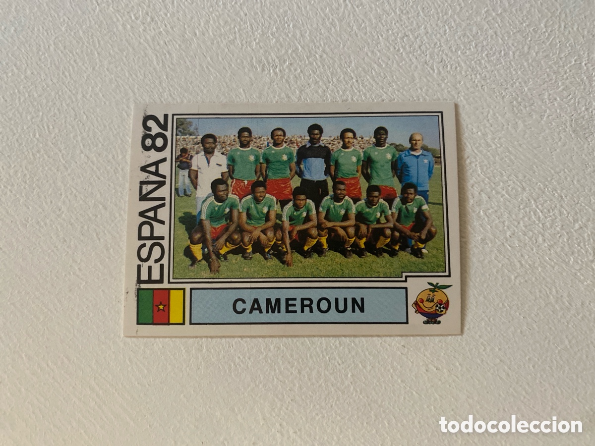 Cromos de f&uacute;tbol: Cromo panini mundial Espa&ntilde;a 82 n&uacute;mero 91 Cameroun - Sticker album world cup Spain 1982 Camer&uacute;n