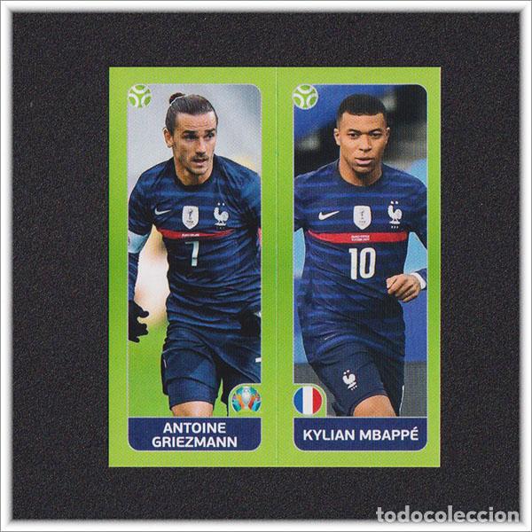 Cromos de f&uacute;tbol: VERSI&Oacute;N INTERNACIONAL UEFA EURO 2020 EUROCOPA 20 PANINI MBAPPE GRIEZMANN 573 FRANCIA TOURNAMENT