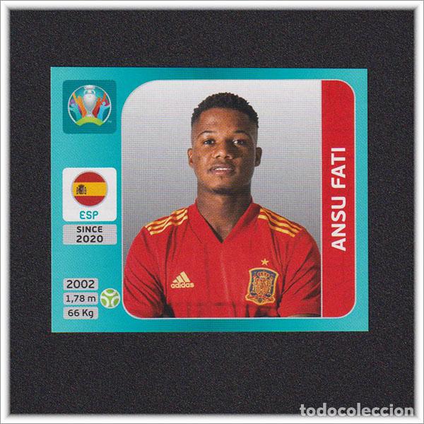 Cromos de f&uacute;tbol: VERSI&Oacute;N INTERNACIONAL UEFA EURO 2020 EUROCOPA 20 PANINI ANSU FATI 509 ROOKIE ESPA&Ntilde;A ALBUM TOURNAMENT