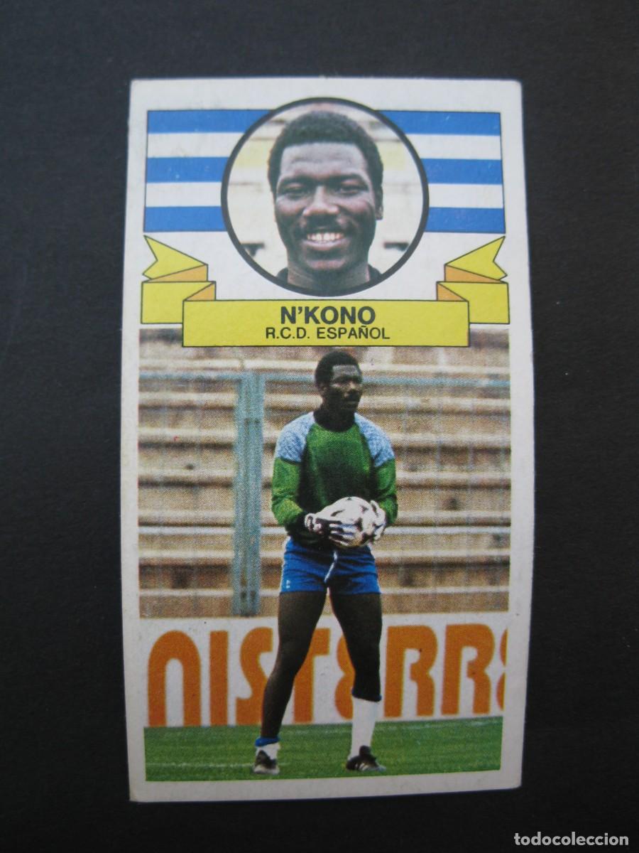 Figurine di Calcio: N'KONO (R.C.D. ESPA&Ntilde;OL) - CAMPEONATO DE LIGA 85/86 - EDICIONES ESTE.