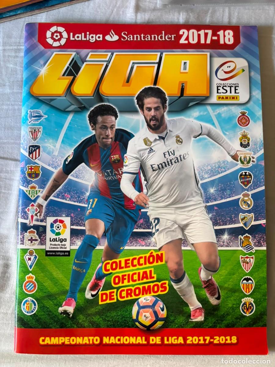 Cromos de f&uacute;tbol: Album panini liga este 2017/2018 medio completo