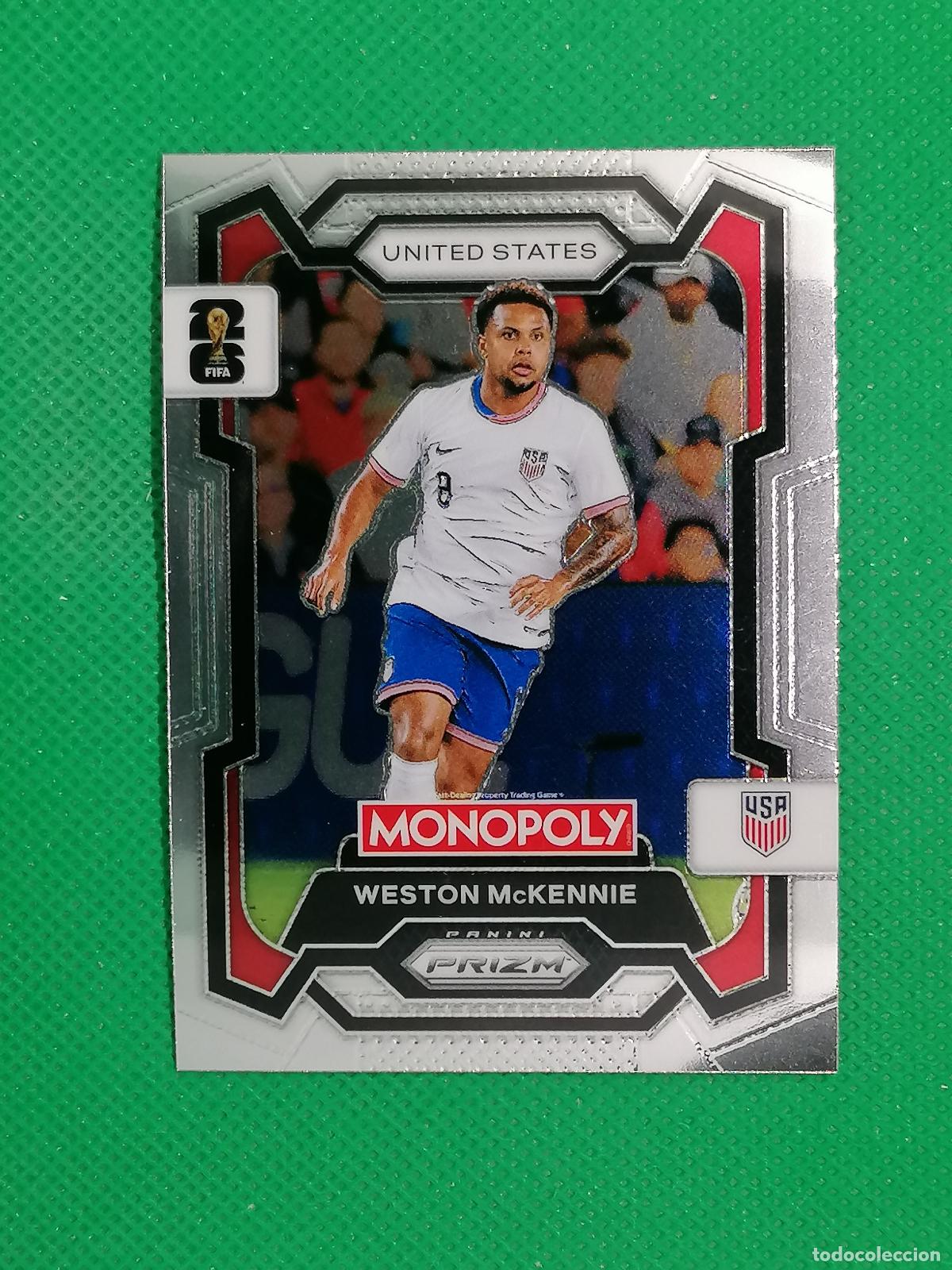 Cromos de f&uacute;tbol: 50 WESTON MCKENNIE USA BASE ⚽ PANINI PRIZM MONOPOLY FIFA WORLD CUP 26 2026 ⚽