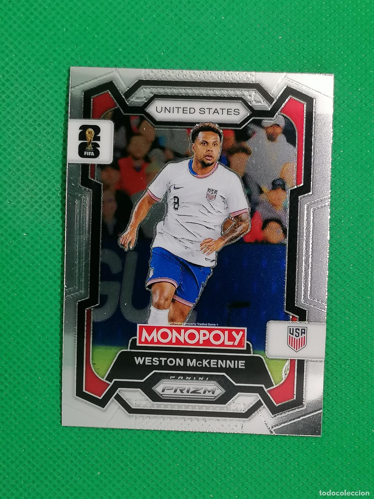 Cromos de f&uacute;tbol: 50 WESTON MCKENNIE USA BASE ⚽ PANINI PRIZM MONOPOLY FIFA WORLD CUP 26 2026 ⚽