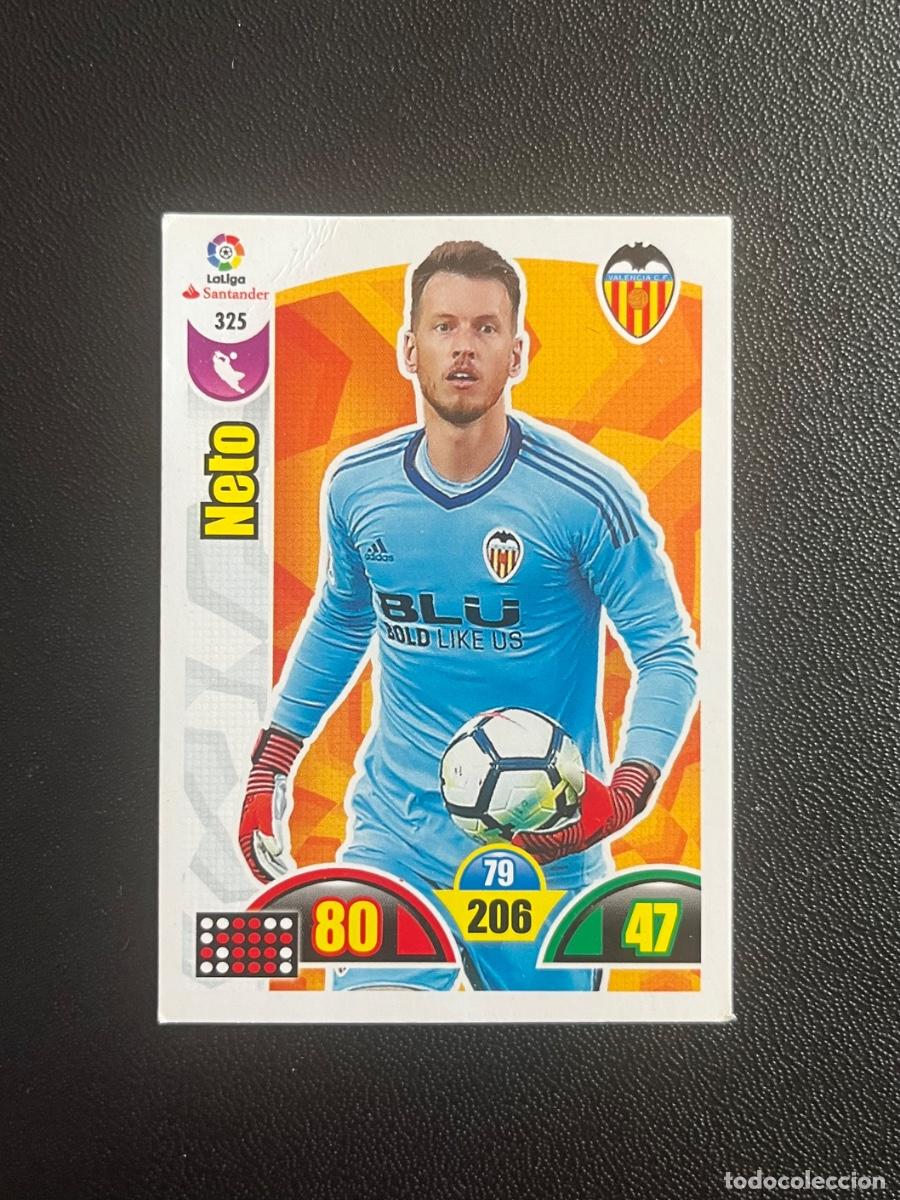 Cromos de f&uacute;tbol: 325 NETO VALENCIA CF ADRENALYN 2017 2018 CROMO PANINI LA LIGA SANTANDER 17 18