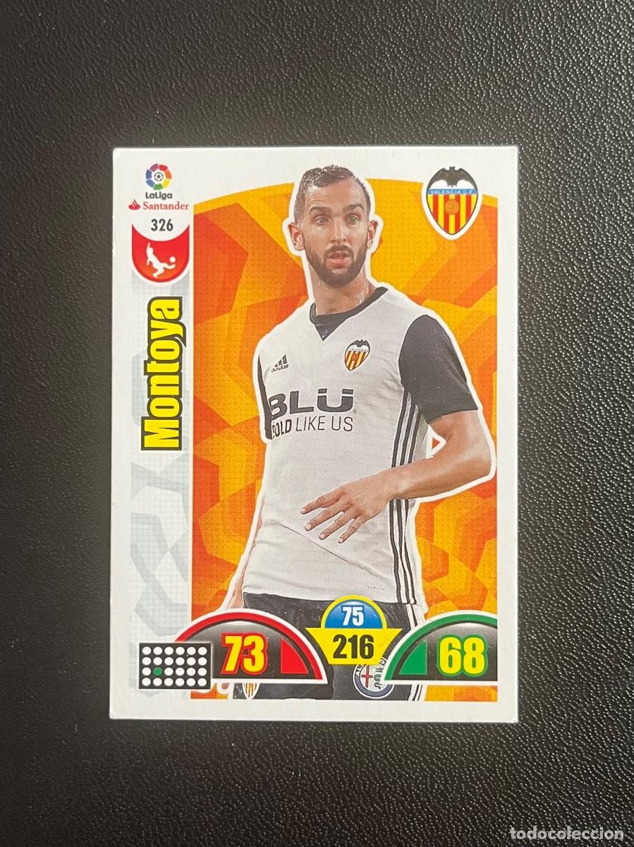 Cromos de f&uacute;tbol: 326 MONTOYA VALENCIA CF ADRENALYN 2017 2018 CROMO PANINI LA LIGA SANTANDER 17 18