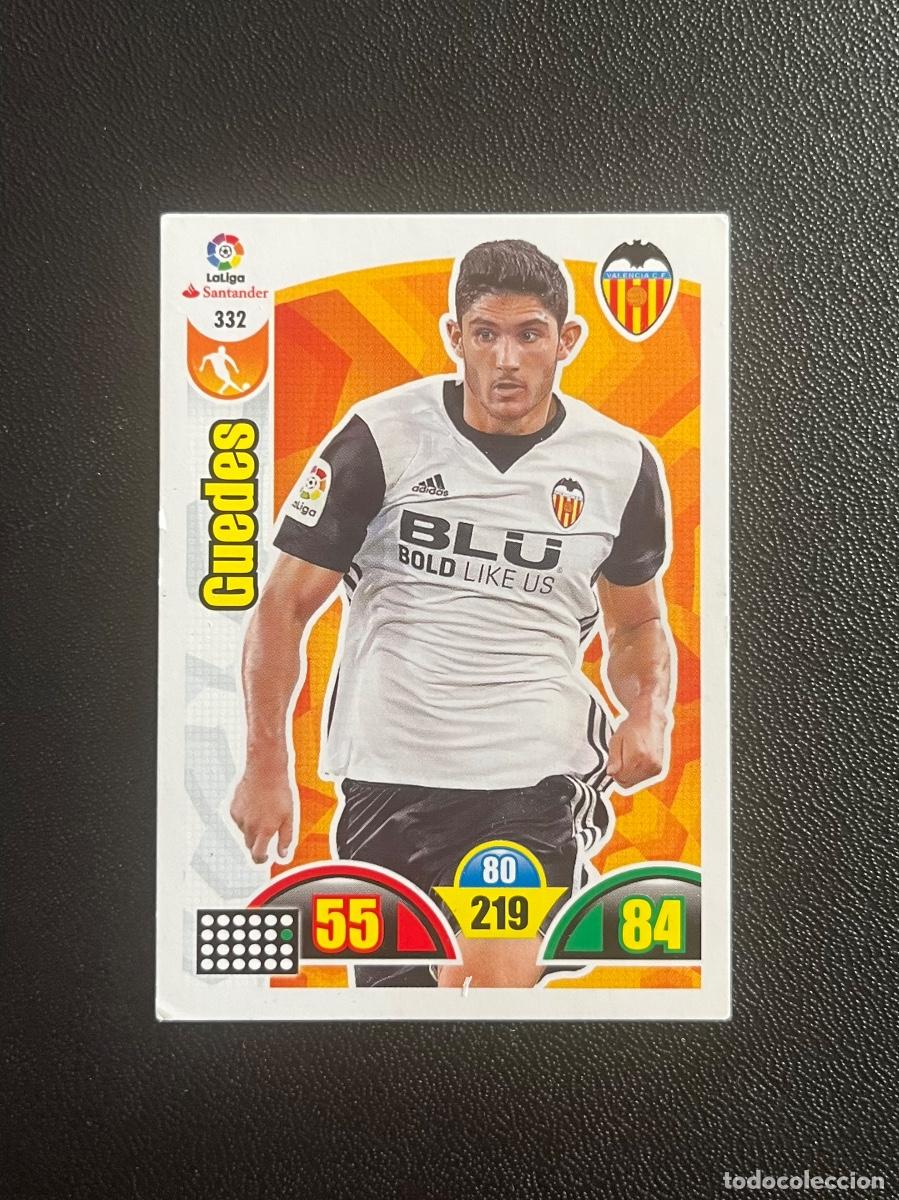 Cromos de f&uacute;tbol: 332 GON&Ccedil;ALO GUEDES VALENCIA CF ADRENALYN 2017 2018 CROMO PANINI LA LIGA SANTANDER 17 18