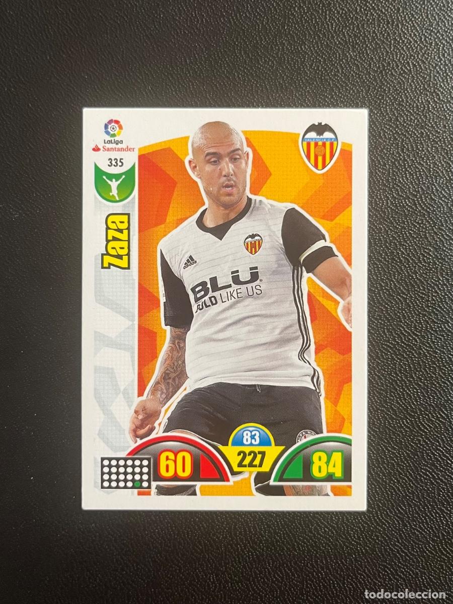Cromos de f&uacute;tbol: 335 ZAZA VALENCIA CF ADRENALYN 2017 2018 CROMO PANINI LA LIGA SANTANDER 17 18