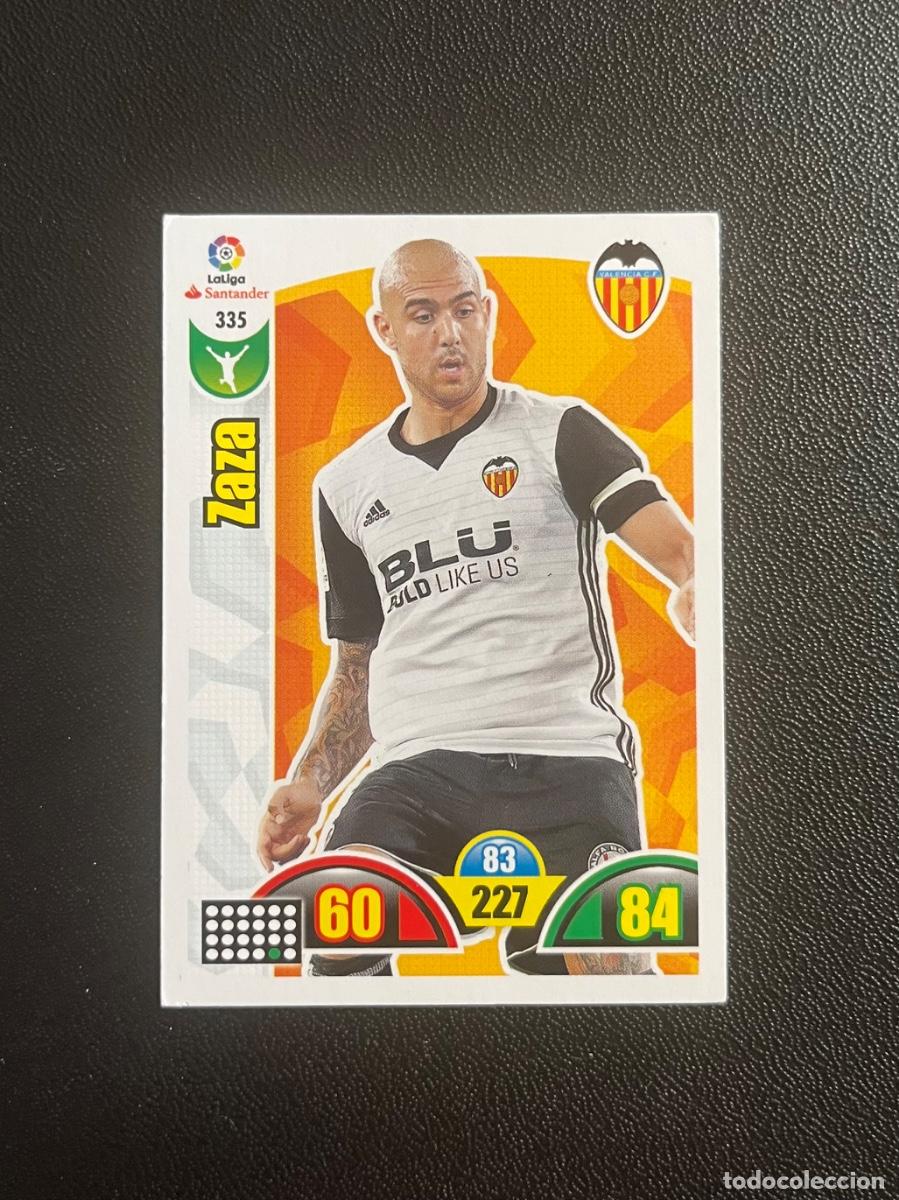 Cromos de f&uacute;tbol: 335 ZAZA VALENCIA CF ADRENALYN 2017 2018 CROMO PANINI LA LIGA SANTANDER 17 18