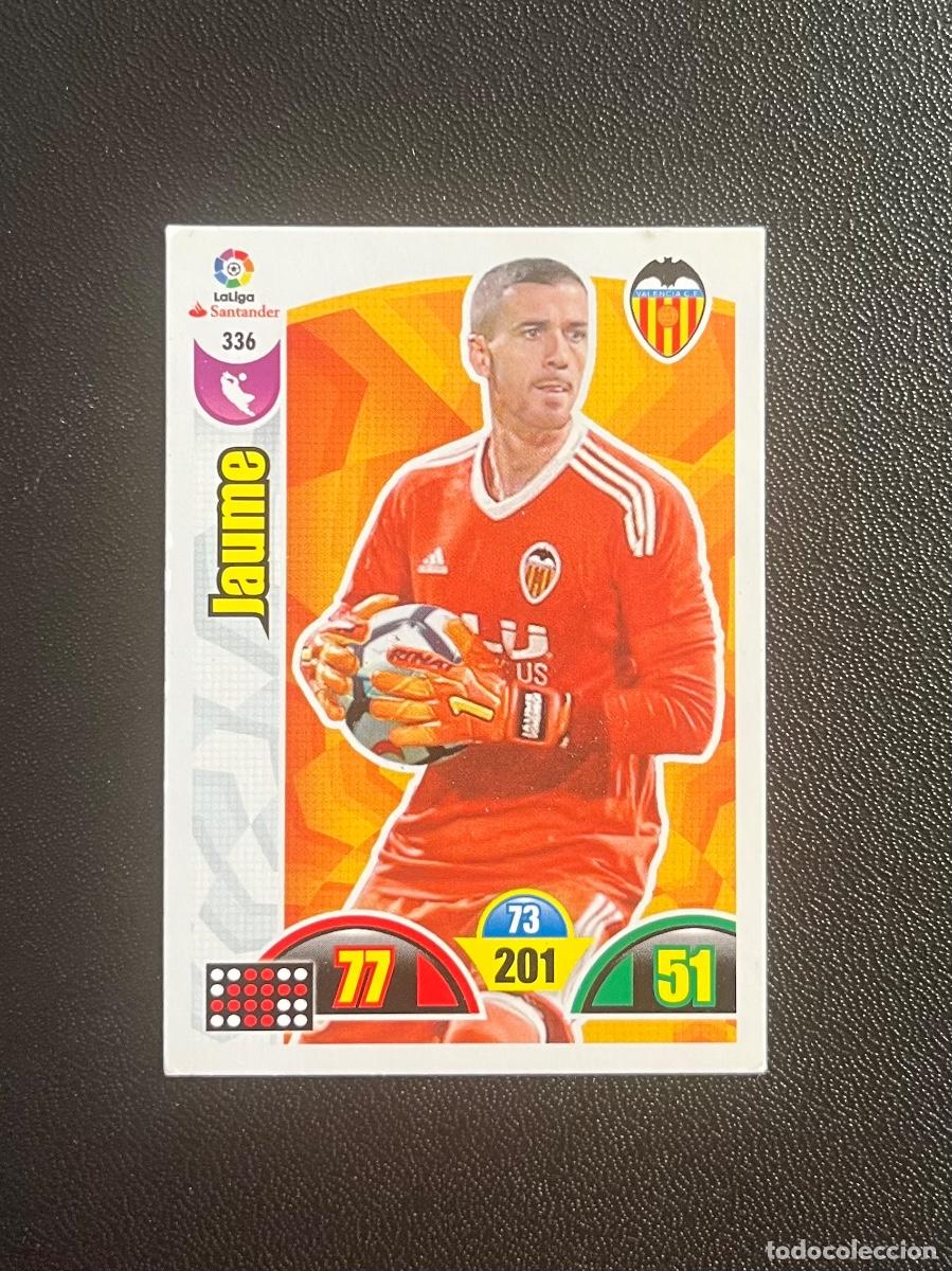 Cromos de f&uacute;tbol: 336 JAUME VALENCIA CF ADRENALYN 2017 2018 CROMO PANINI LA LIGA SANTANDER 17 18