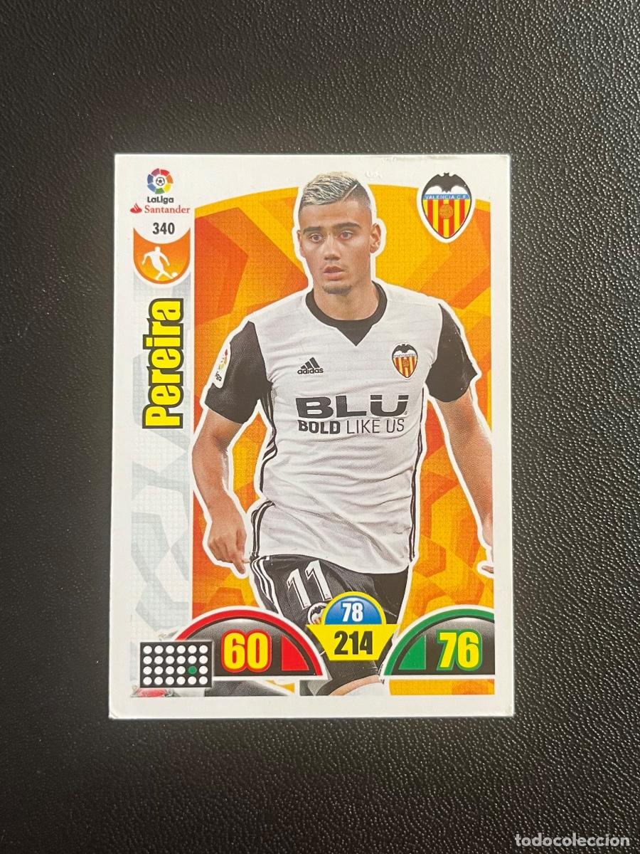 Cromos de f&uacute;tbol: 340 PEREIRA VALENCIA CF ADRENALYN 2017 2018 CROMO PANINI LA LIGA SANTANDER 17 18