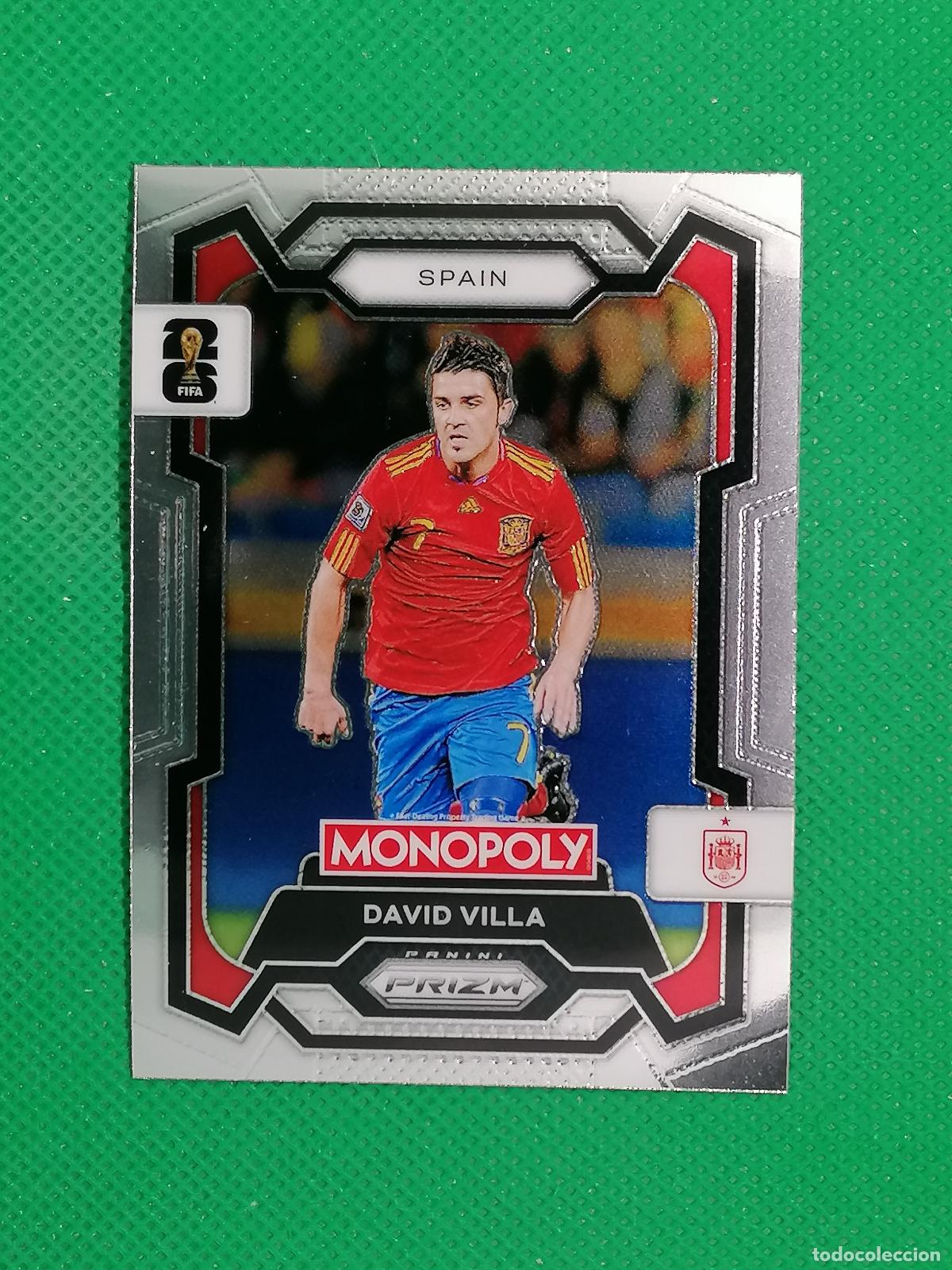 Figurine di Calcio: 44 DAVID VILLA SPAIN ESPA&Ntilde;A BASE ⚽ PANINI PRIZM MONOPOLY FIFA WORLD CUP 26 2026 ⚽