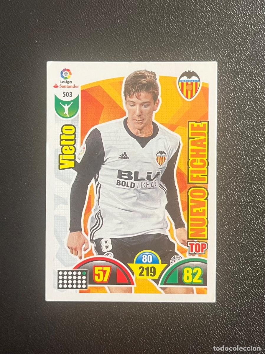 Cromos de f&uacute;tbol: 503 VIETTO VALENCIA CF TOP NUEVOS FICHAJES ADRENALYN 2017 2018 CROMO PANINI LA LIGA 17 18
