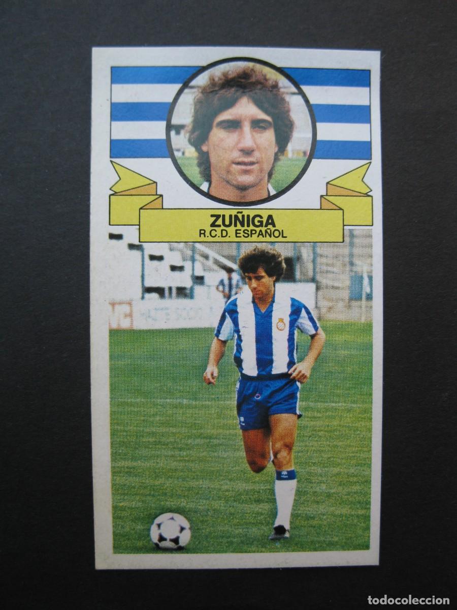 Cromos de f&uacute;tbol: ZU&Ntilde;IGA (R.C.D. ESPA&Ntilde;OL) - CAMPEONATO DE LIGA 85/86 - EDICIONES ESTE.