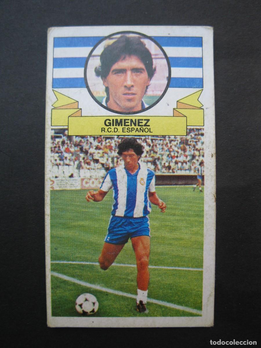Cromos de f&uacute;tbol: GIMENEZ (R.C.D. ESPA&Ntilde;OL) - CAMPEONATO DE LIGA 85/86 - EDICIONES ESTE.