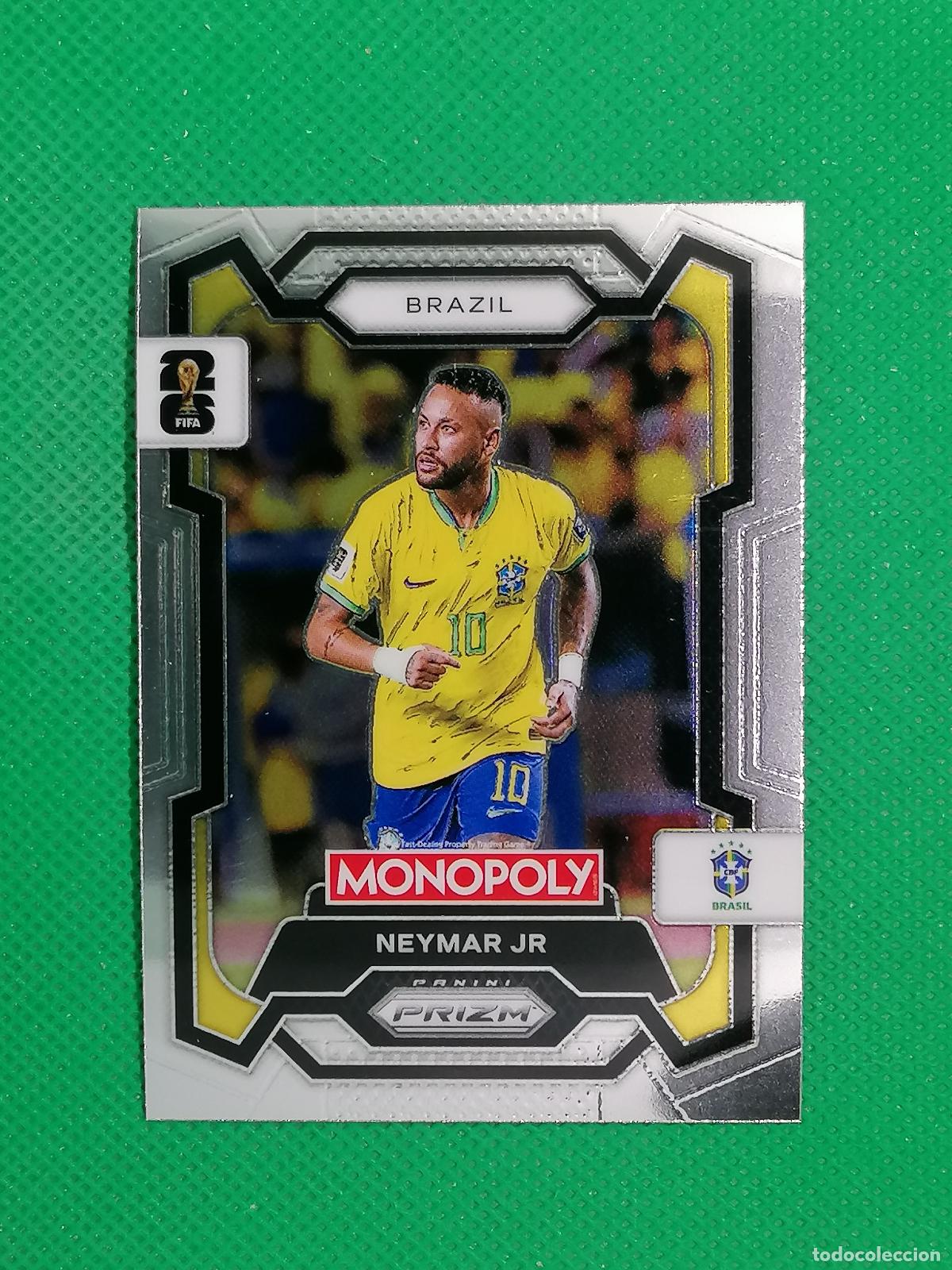 Football Stickers: 15 NEYMAR JR BRASIL BASE ⚽ PANINI PRIZM MONOPOLY FIFA WORLD CUP 26 2026 ⚽