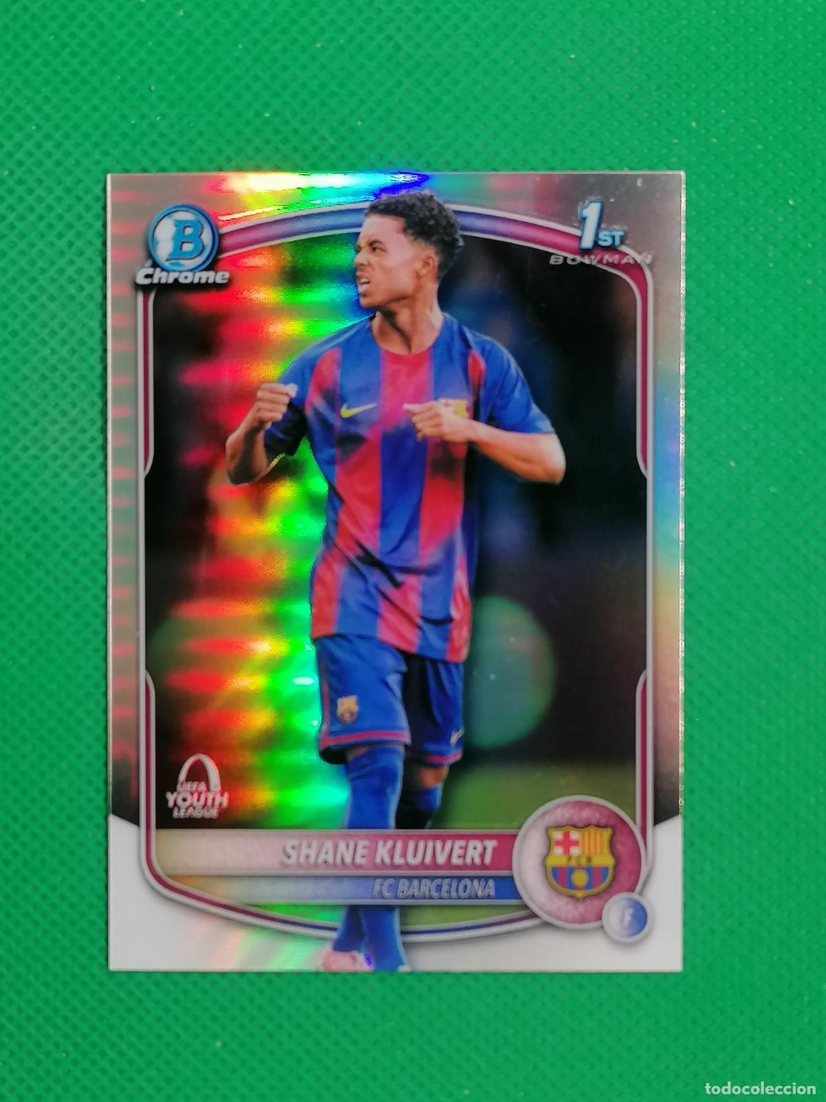 Cromos de f&uacute;tbol: SHANE KLUIVERT BARCELONA 1ST BOWMAN ROOKIE YOUTH LEAGUE ⚽ TOPPS CHROME UCC 25 26 2025 2026 ⚽