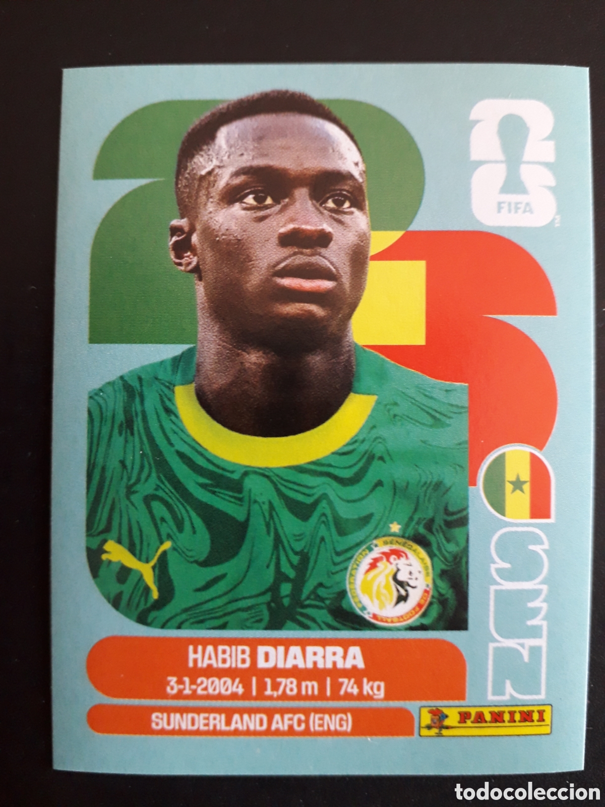 Cromos de f&uacute;tbol: DIARRA SENEGAL SEN 12 MUNDIAL F&Uacute;TBOL 2026 FIFA WORLD CUP PANINI SIN PEGAR PEDIDO M&Iacute;NIMO 3&euro;