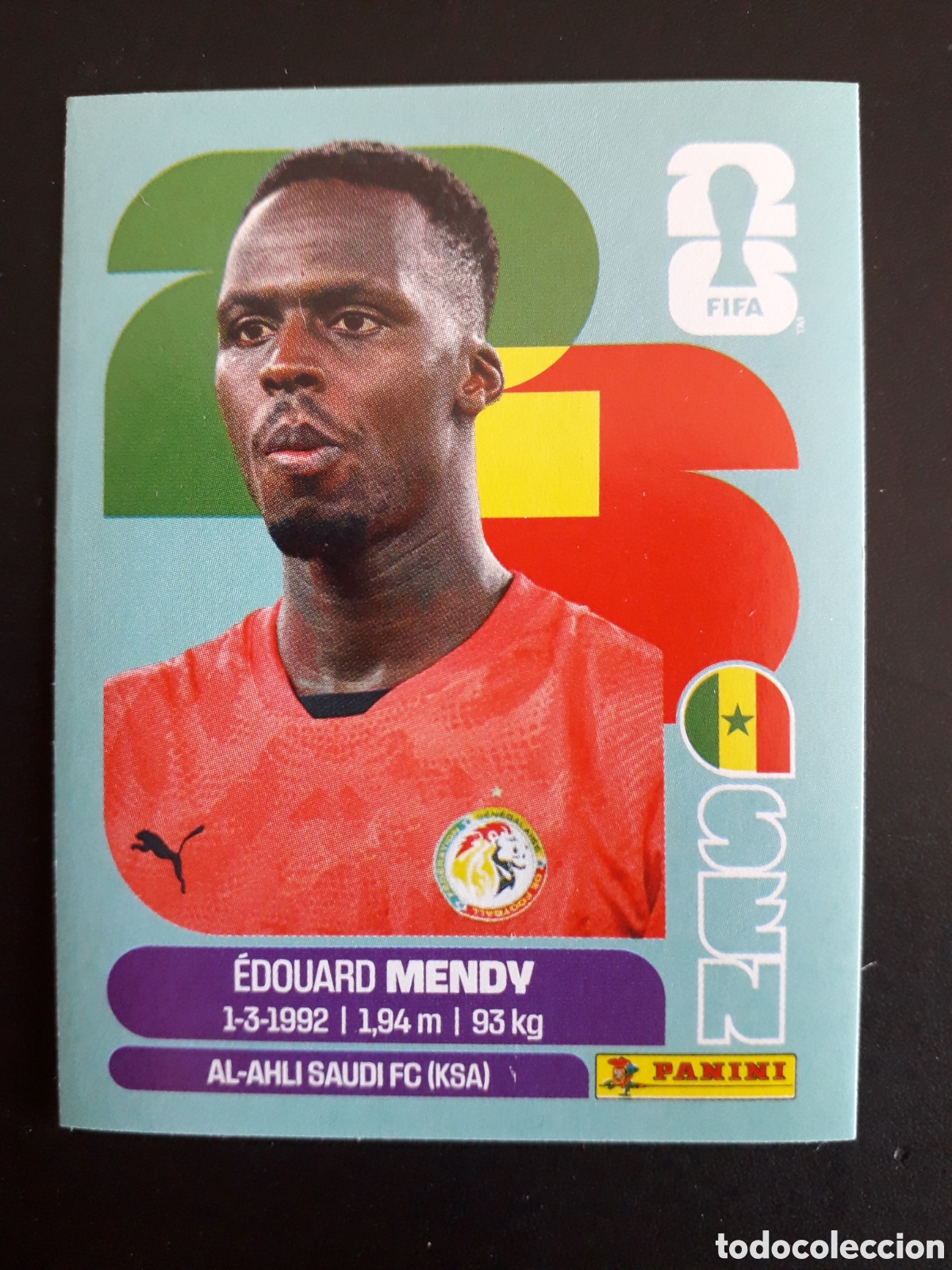 Cromos de f&uacute;tbol: MENDY SENEGAL SEN 2 MUNDIAL F&Uacute;TBOL 2026 FIFA WORLD CUP PANINI SIN PEGAR PEDIDO M&Iacute;NIMO 3&euro;