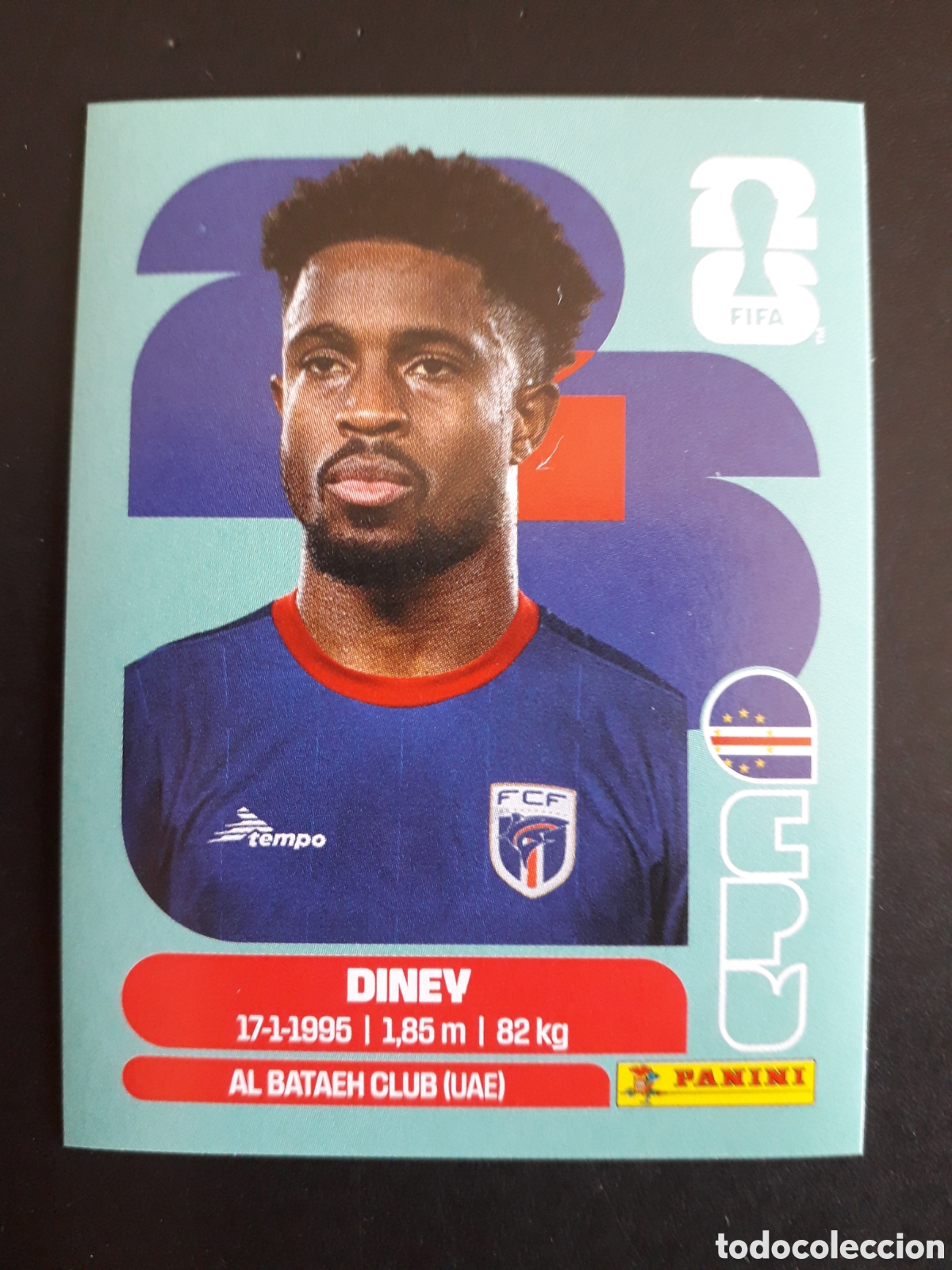 Cromos de f&uacute;tbol: DINEY CABO VERDE CPV 5 MUNDIAL F&Uacute;TBOL 2026 FIFA WORLD CUP PANINI SIN PEGAR PEDIDO M&Iacute;NIMO 3&euro;