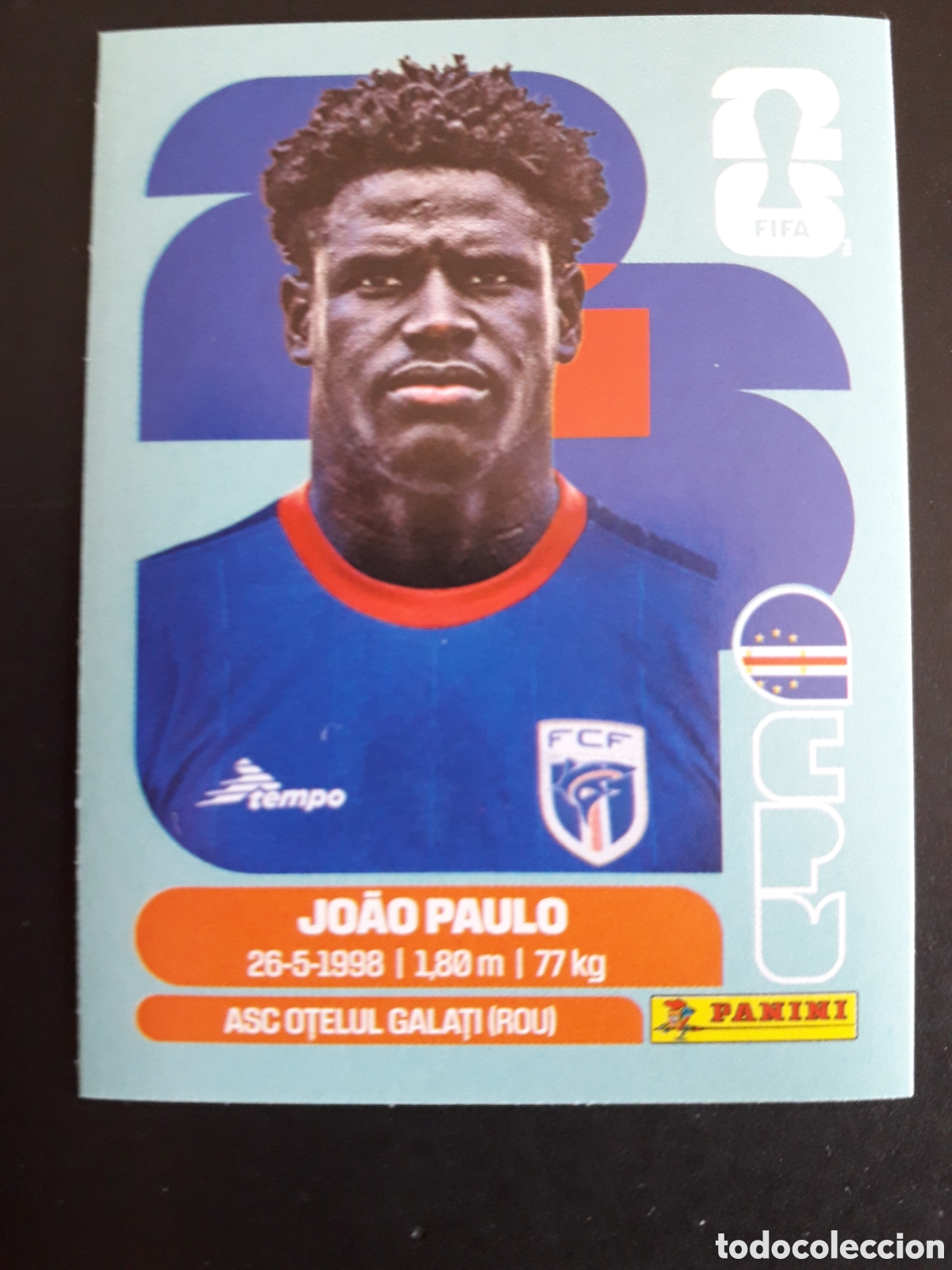Cromos de f&uacute;tbol: JO&Atilde;O PAULO CABO VERDE CPV 8 MUNDIAL F&Uacute;TBOL 2026 FIFA WORLD CUP PANINI SIN PEGAR PEDIDO M&Iacute;NIMO 3&euro;.