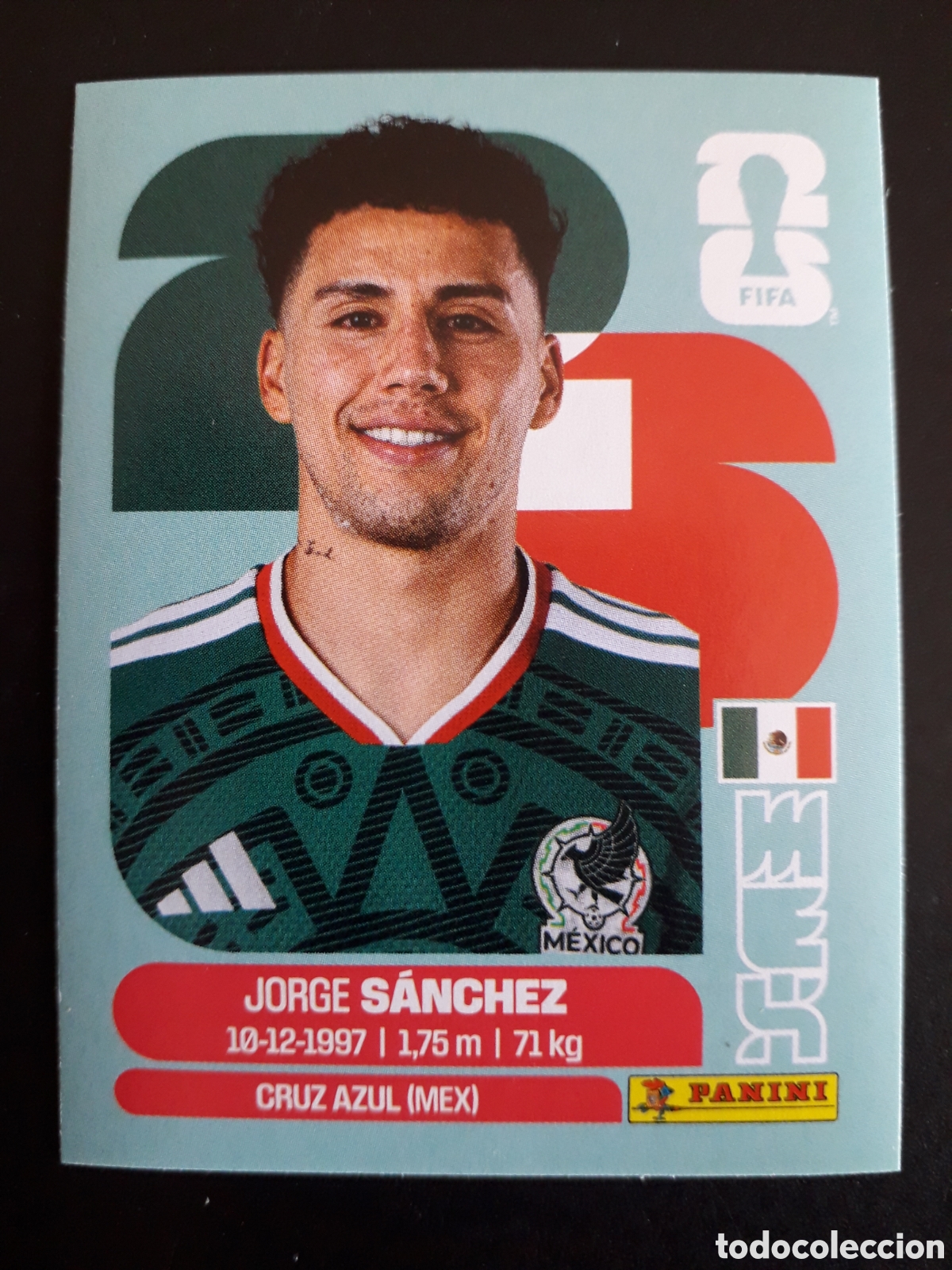 Cromos de f&uacute;tbol: S&Aacute;NCHEZ M&Eacute;XICO MEX 4 MUNDIAL F&Uacute;TBOL 2026 FIFA WORLD CUP PANINI SIN PEGAR PEDIDO M&Iacute;NIMO 3&euro;