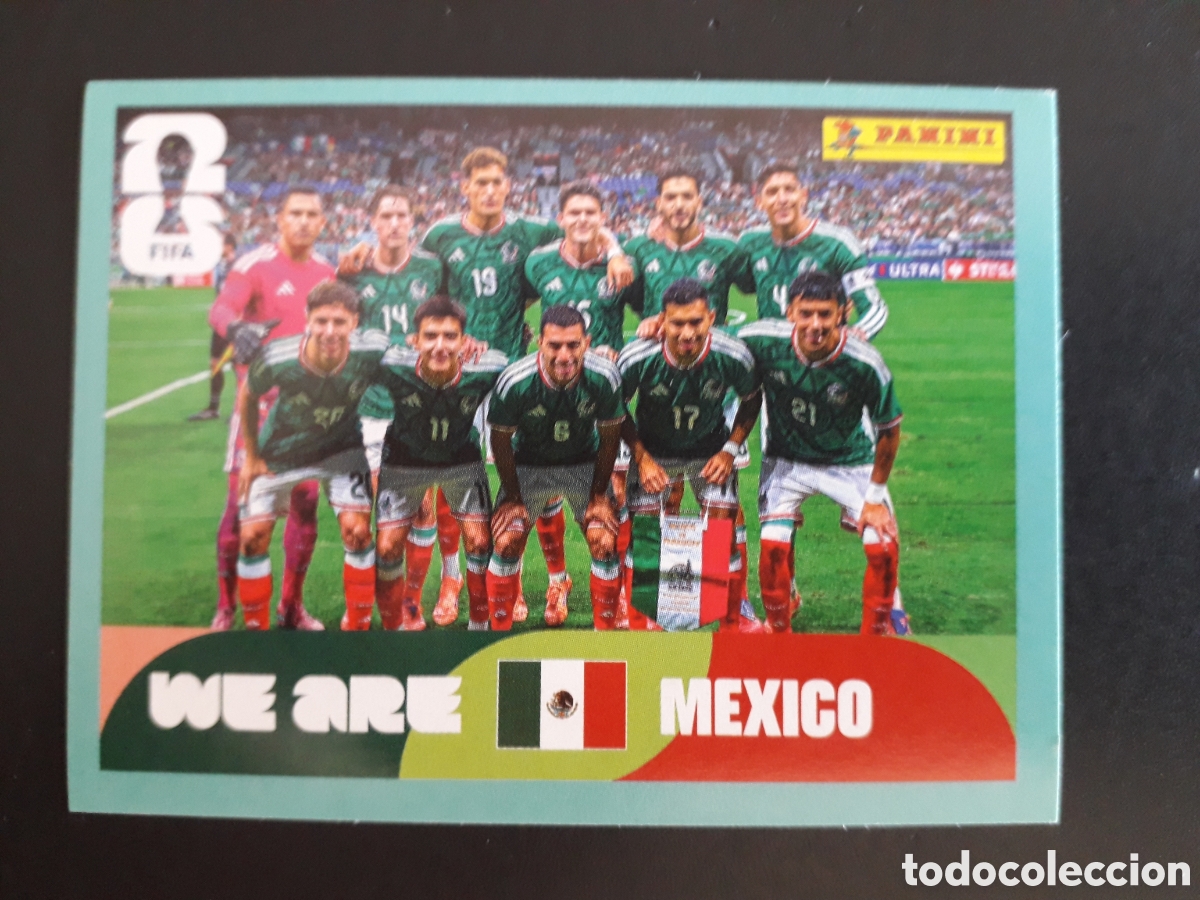 Cromos de f&uacute;tbol: EQUIPO M&Eacute;XICO MEX 13 MUNDIAL F&Uacute;TBOL 2026 FIFA WORLD CUP PANINI SIN PEGAR PEDIDO M&Iacute;NIMO 3&euro;