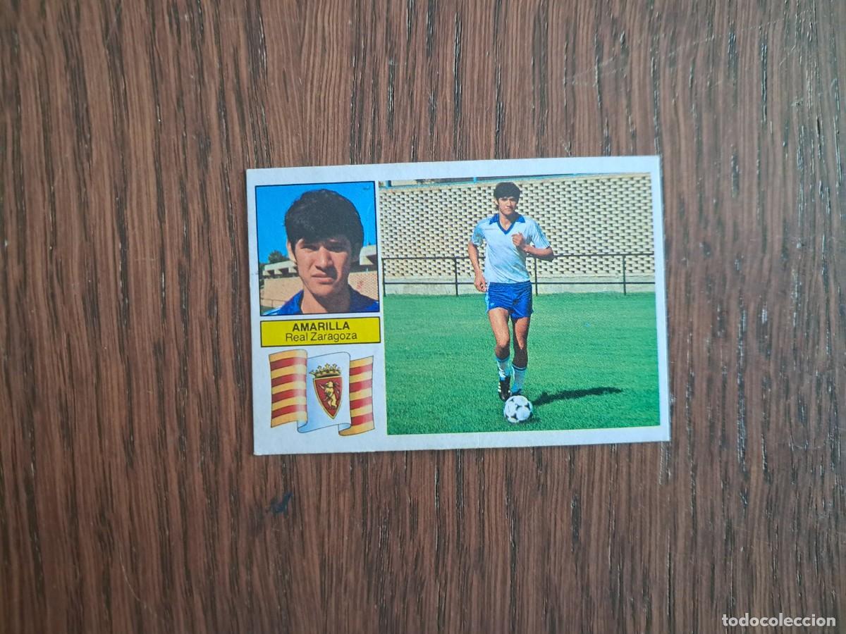 Cromos de Futebol: cromo de futbol, edic. Este, liga 82-83, Amarilla, Real Zaragoza. sin pegar