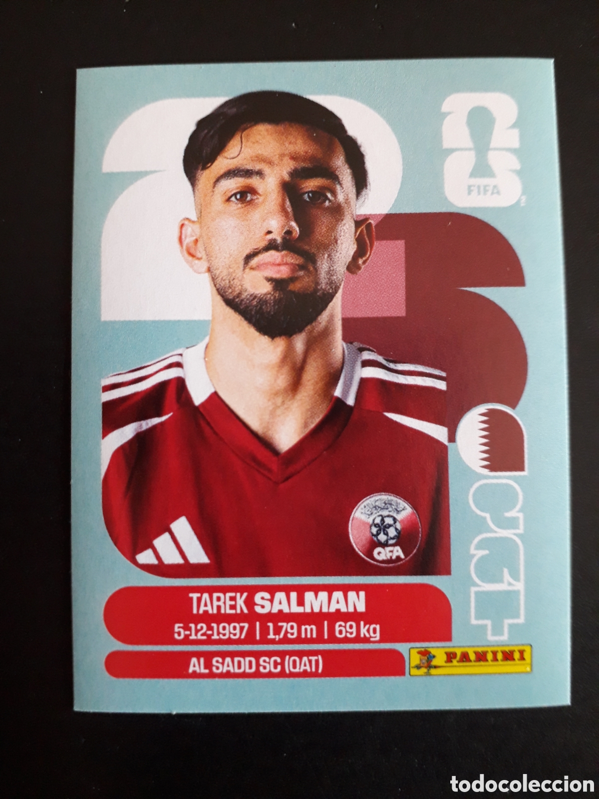 Cartes &agrave; collectionner de Football: SALMAN QATAR QAT 8 MUNDIAL F&Uacute;TBOL 2026 FIFA WORLD CUP PANINI SIN PEGAR PEDIDO M&Iacute;NIMO 3&euro;