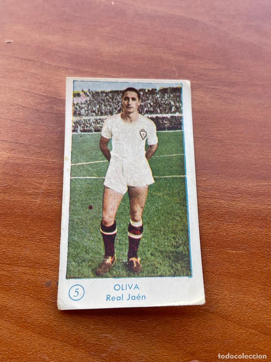 Fu&szlig;ball-Sticker: OLIVA 5 JA&Eacute;N Gr&aacute;ficas Bachende liga 1957 1958 sin pegar