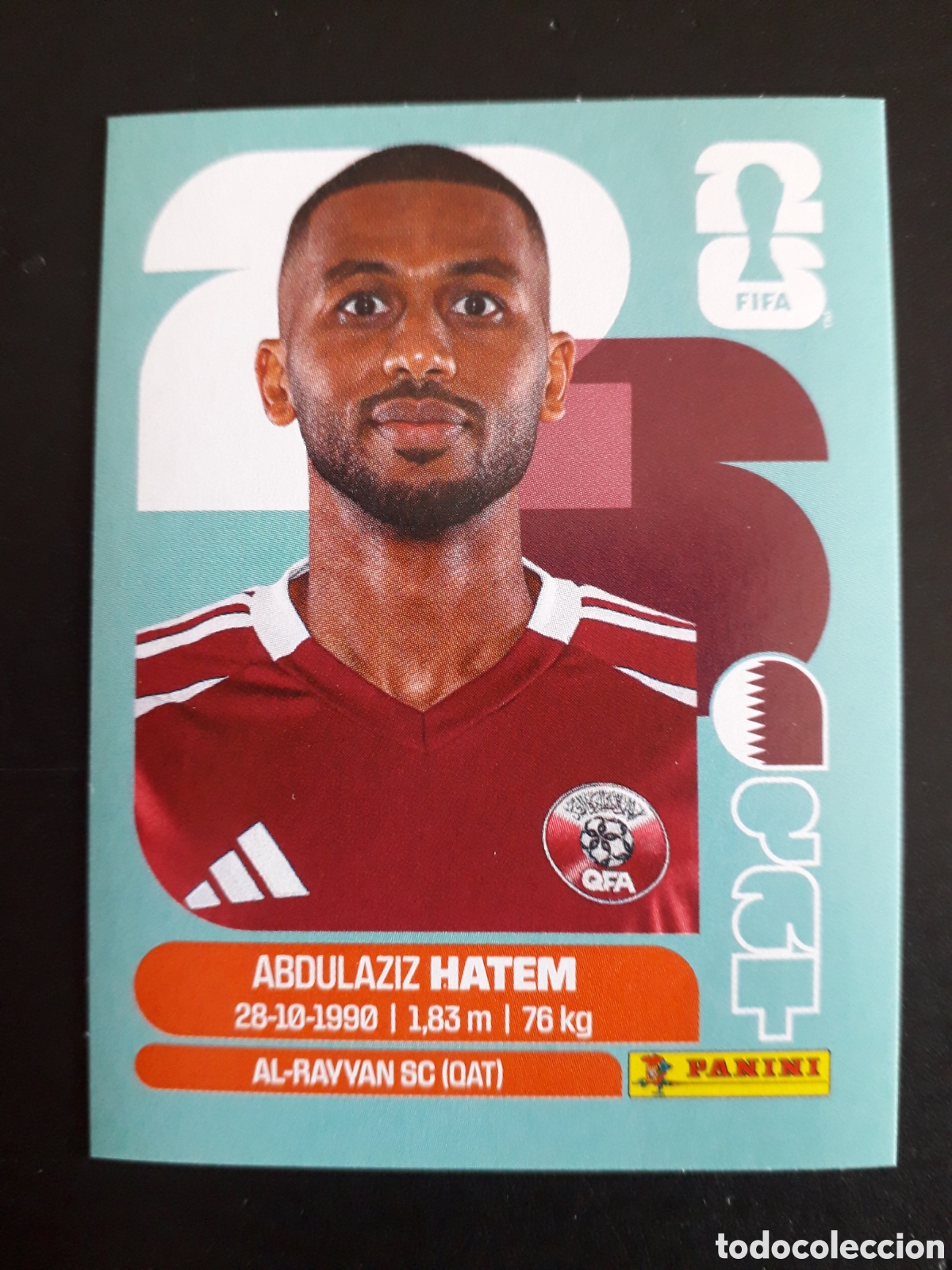 Cromos de f&uacute;tbol: HATEM QATAR QAT 15 MUNDIAL F&Uacute;TBOL 2026 FIFA WORLD CUP PANINI SIN PEGAR PEDIDO M&Iacute;NIMO 3&euro;