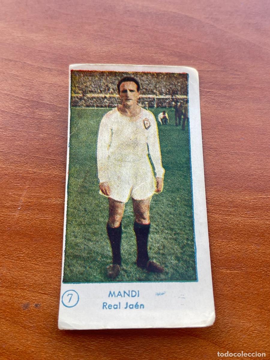 Cromos de f&uacute;tbol: MANDI 7 JA&Eacute;N Gr&aacute;ficas Bachende liga 1957 1958 sin pegar