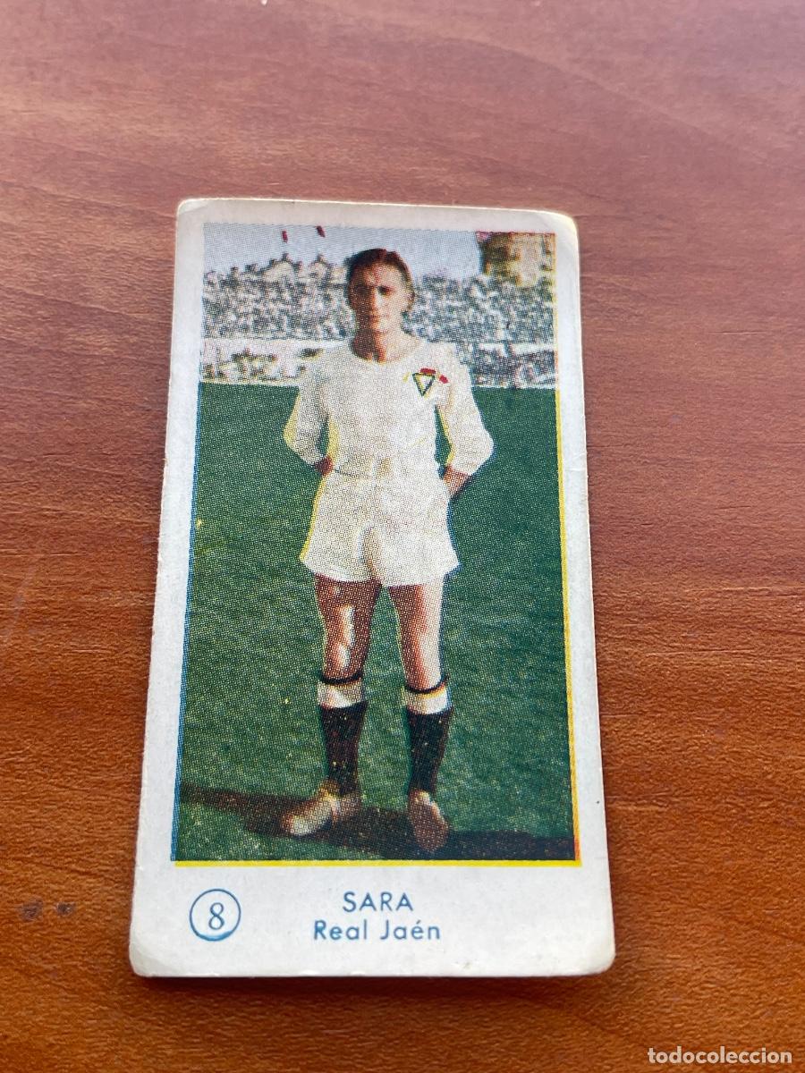Cromos de f&uacute;tbol: SARA 8 JA&Eacute;N Gr&aacute;ficas Bachende liga 1957 1958 sin pegar