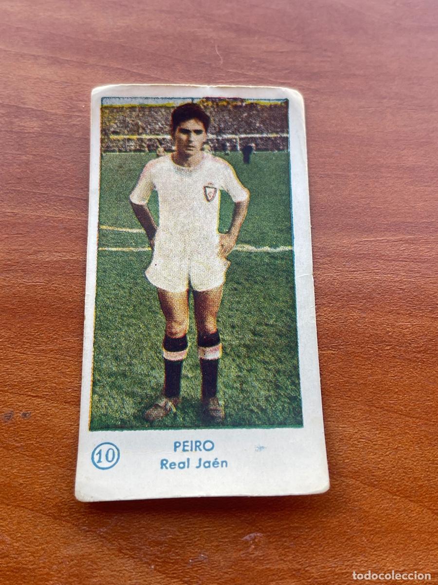 Cromos de f&uacute;tbol: PEIRO 10 JA&Eacute;N Gr&aacute;ficas Bachende liga 1957 1958 sin pegar
