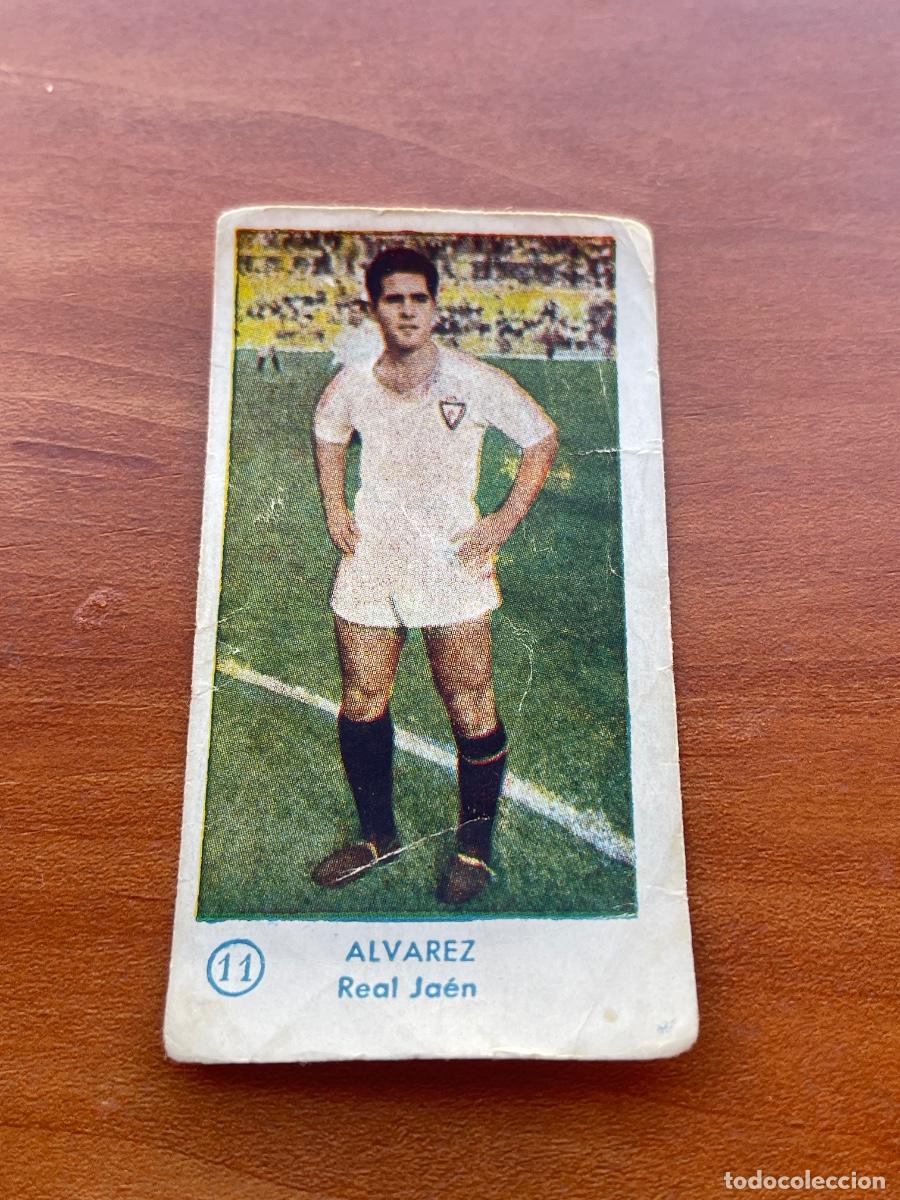 Cromos de f&uacute;tbol: &Agrave;LVAREZ 11 JA&Eacute;N Gr&aacute;ficas Bachende liga 1957 1958 sin pegar