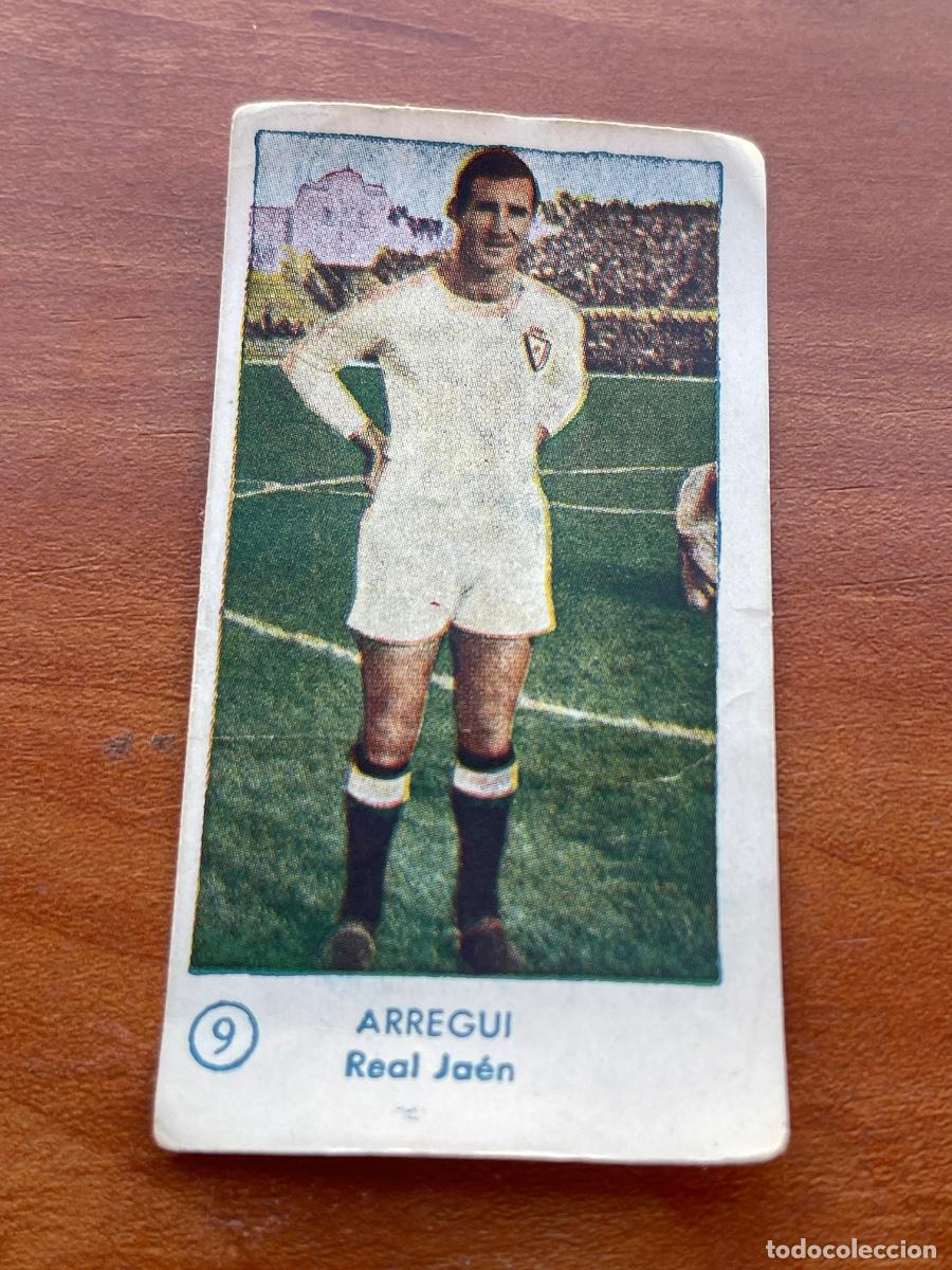 Cromos de f&uacute;tbol: ARREGUI JA&Eacute;N Gr&aacute;ficas Bachende liga 1957 1958 sin pegar