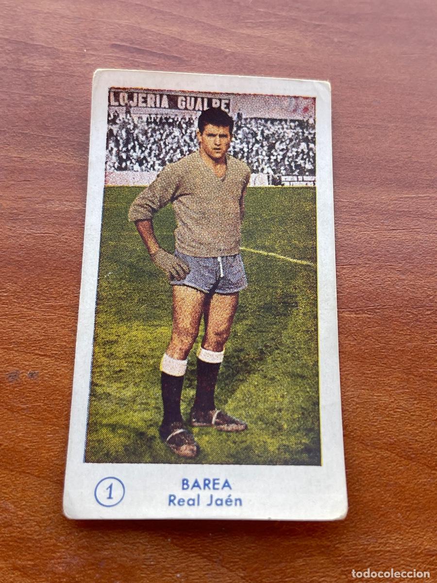 Cromos de f&uacute;tbol: BAREA 1 JA&Eacute;N Gr&aacute;ficas Bachende liga 1957 1958 sin pegar