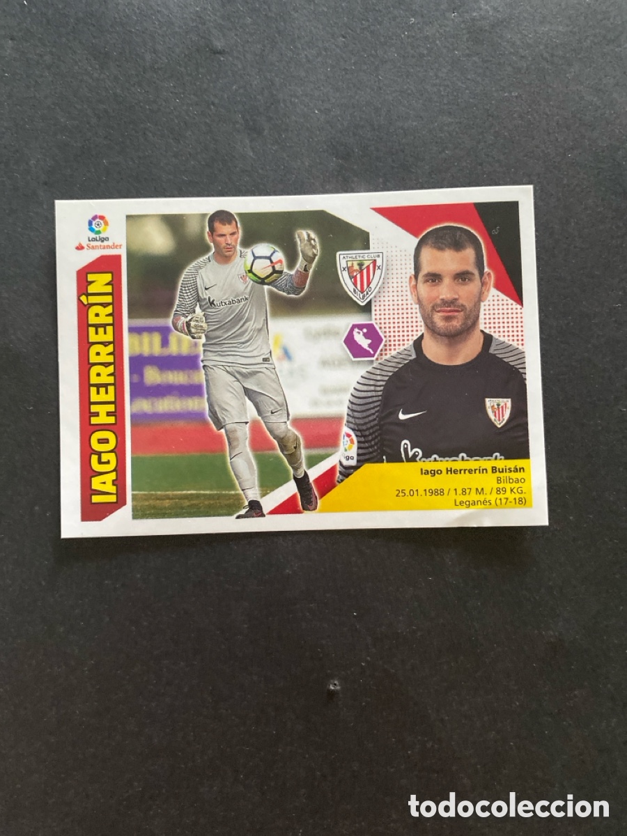 Cromos de f&uacute;tbol: Cromo liga 17/18 Athletic club N* 2