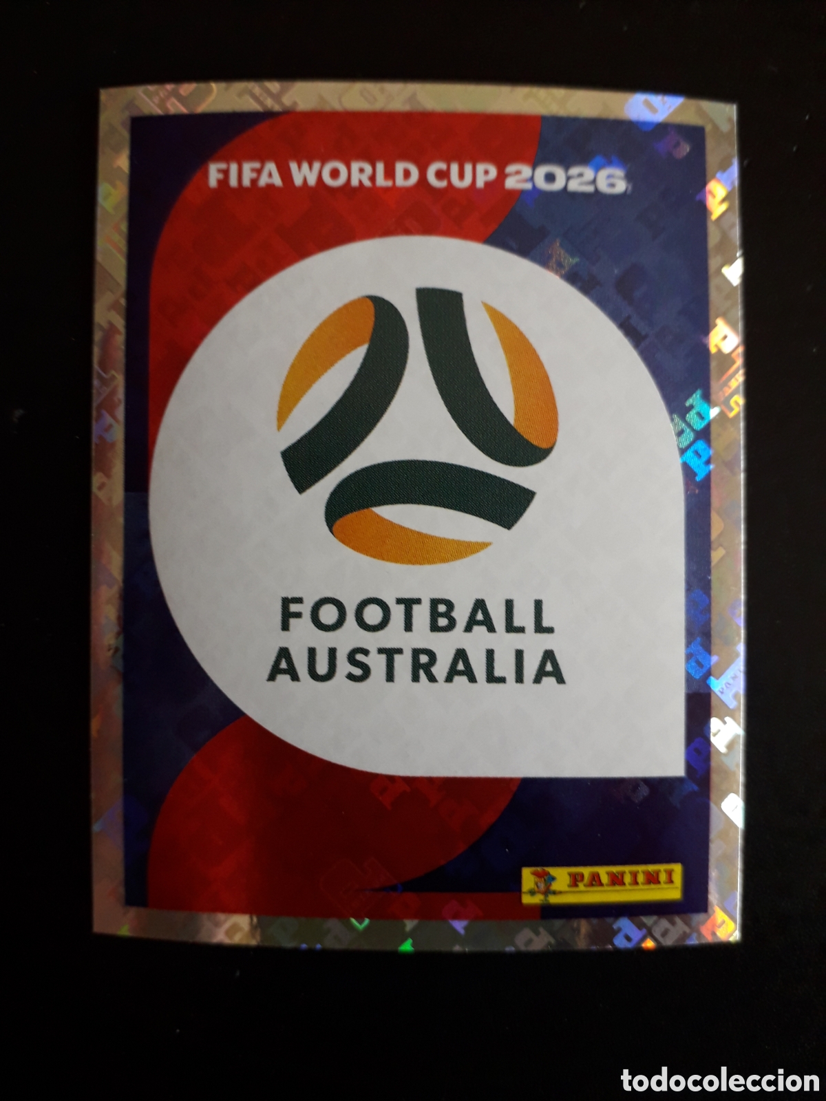 Cromos de f&uacute;tbol: ESCUDO AUSTRALIA AUS 1 MUNDIAL F&Uacute;TBOL 2026 FIFA WORLD CUP PANINI SIN PEGAR PEDIDO M&Iacute;NIMO 3&euro;