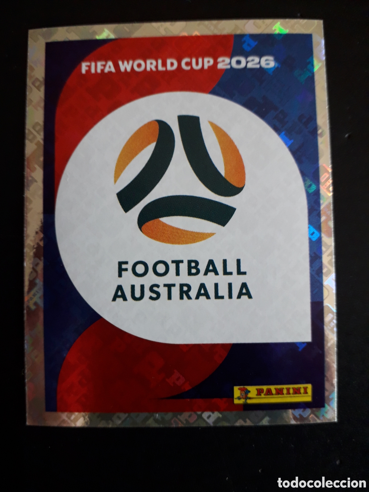 Cromos de f&uacute;tbol: ESCUDO AUSTRALIA AUS 1 MUNDIAL F&Uacute;TBOL 2026 FIFA WORLD CUP PANINI SIN PEGAR PEDIDO M&Iacute;NIMO 3&euro;.