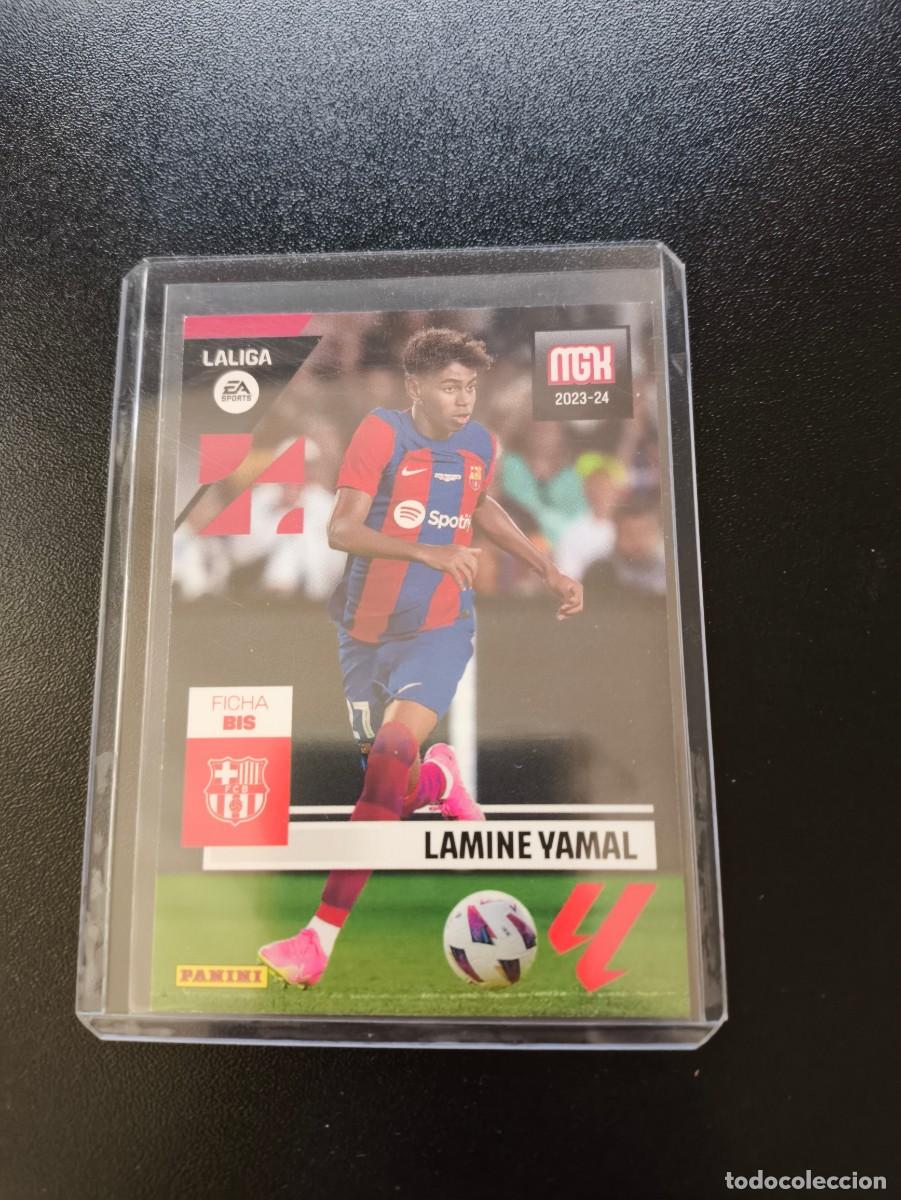 Cromos de f&uacute;tbol: 108 BIS 108BIS LAMINE YAMAL BARCELONA ROOKIE CARD ⚽ PANINI LIGA MEGACRACKS 2023 2024 23 24 ⚽