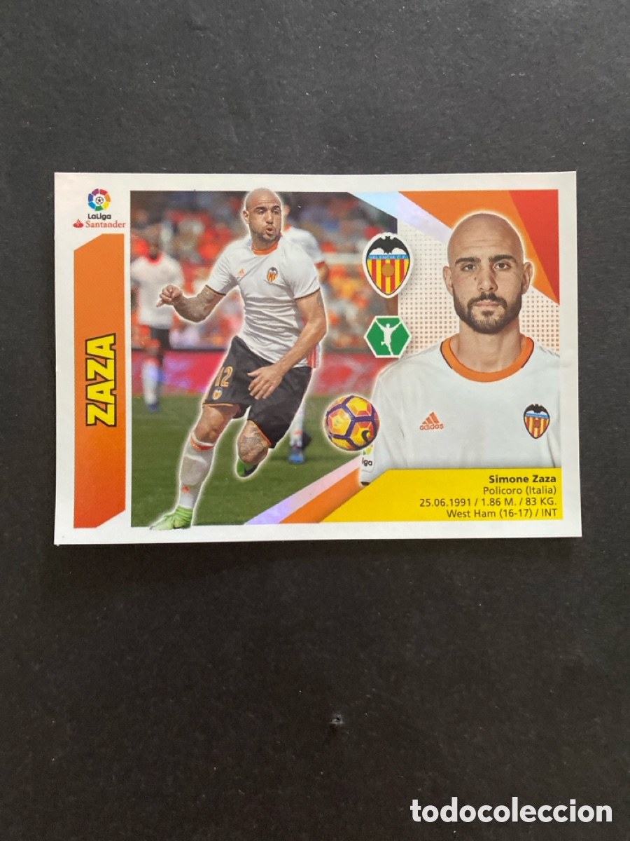 Cromos de f&uacute;tbol: Cromo liga 17/18 Valencia CF N*16