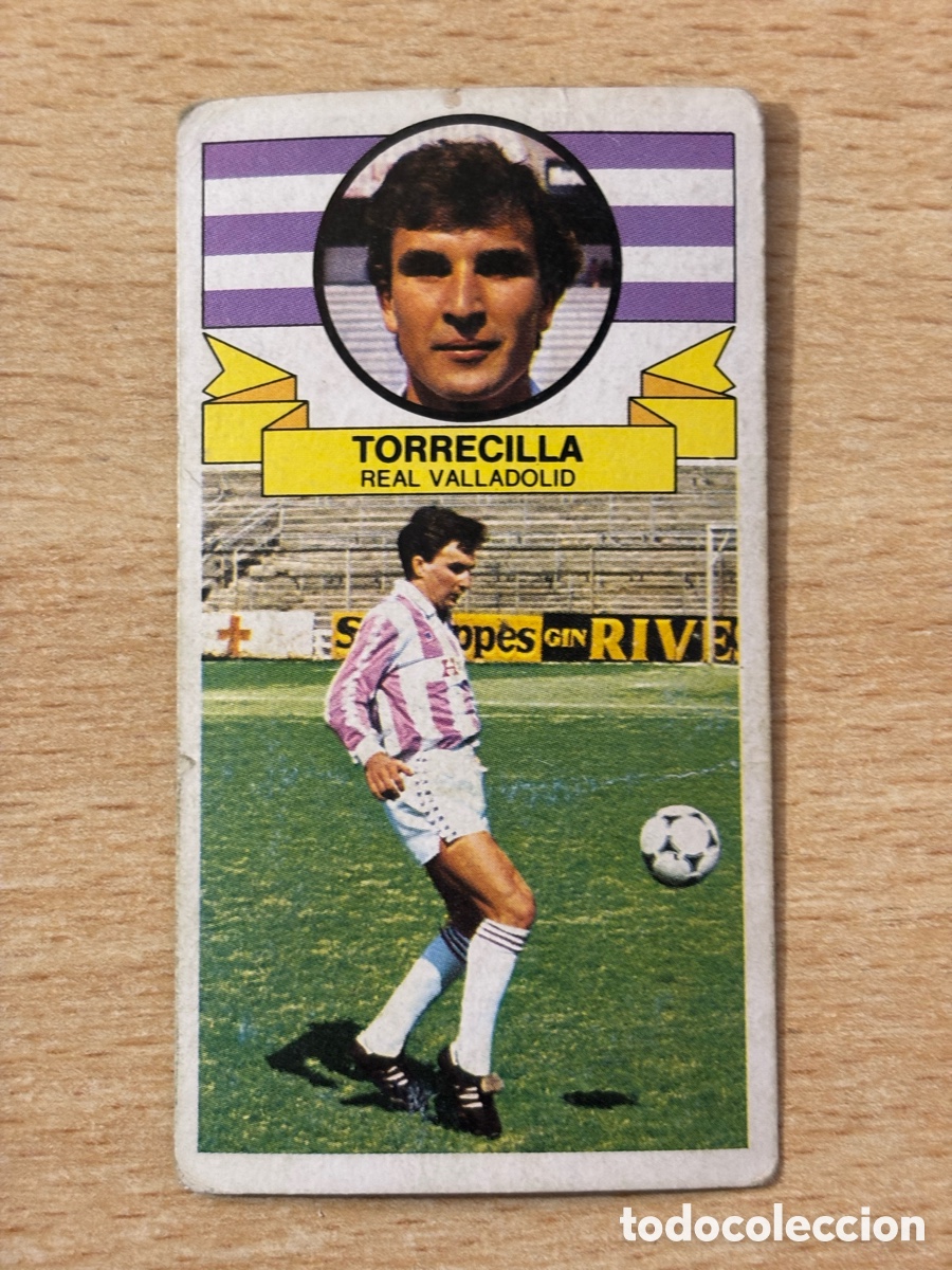 Cromos de f&uacute;tbol: Torrecilla coloca Real Valladolid Ediciones Este 85/86 1985 1986 sin pegar