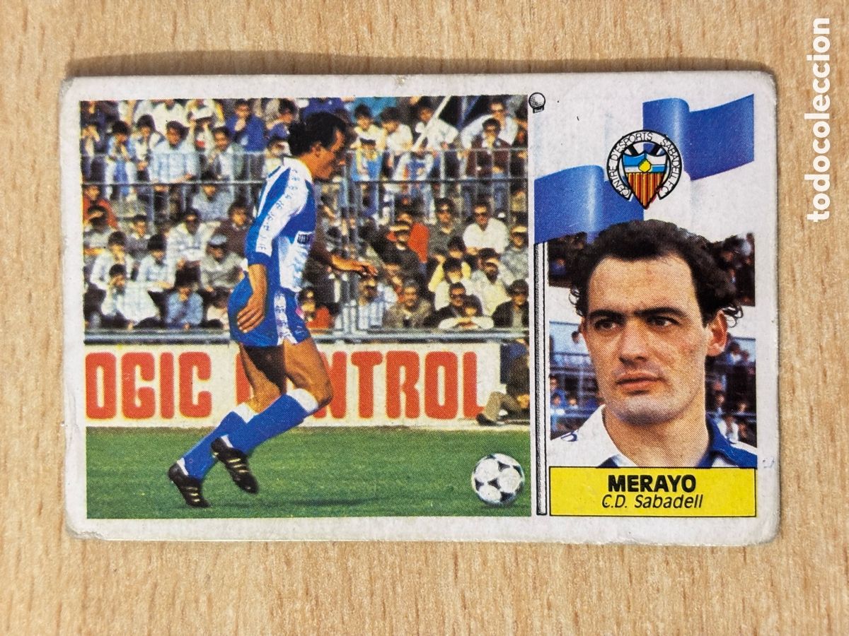 Cromos de f&uacute;tbol: Merayo Baja CD Sabadell Ediciones Este 86-87 1986-1987 sin pegar