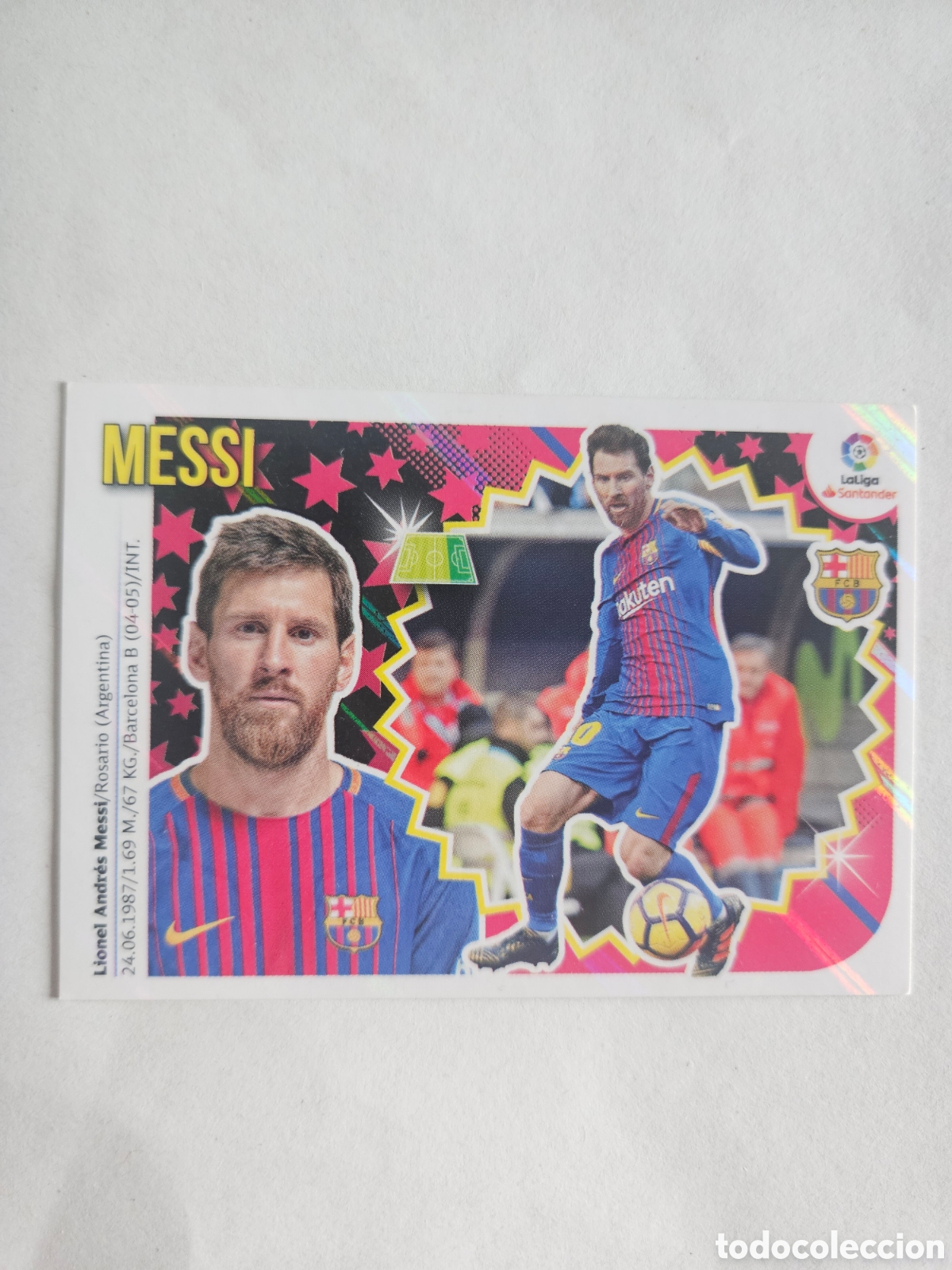 Fu&szlig;ball-Sticker: MESSI NUNCA PEGADO LIGA ESTE 2018 2019 18 19