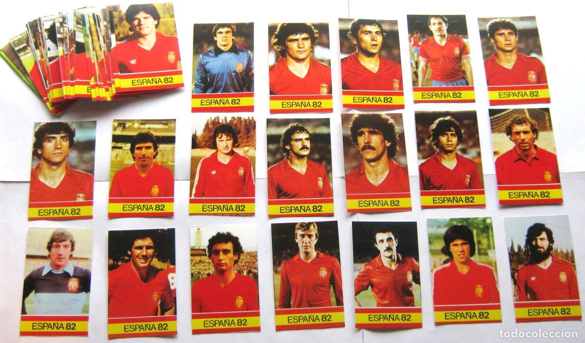 Fu&szlig;ball-Sticker: POSTALES 72 + 2 CROMOS TODOS JUGADORES ESPA&Ntilde;A FUTBOL 1978-1982 COPIA PLADEMER 7x11 CM COMPLETA R34R