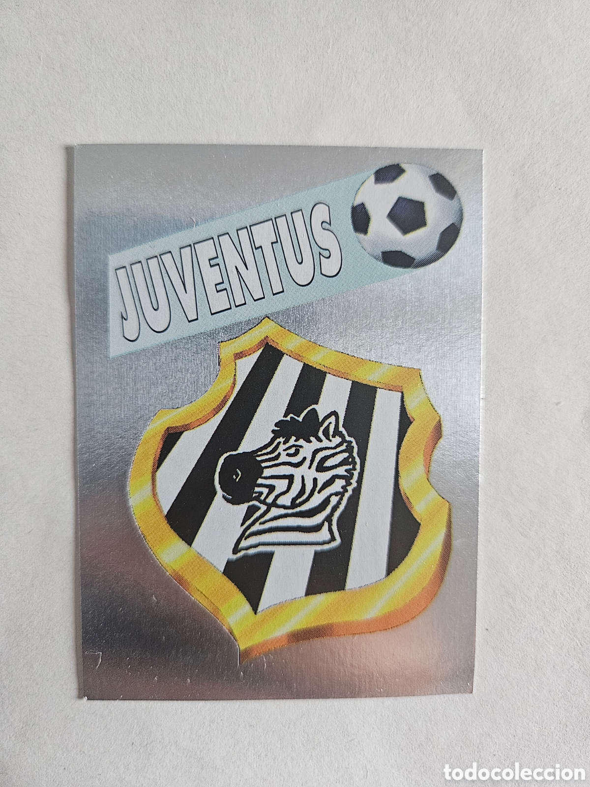 Fu&szlig;ball-Sticker: CROMO DE FUTBOL ESCUDO DE LA JUVENTUS SIN PEGAR CALCIOFLASH 95 DE EUROFLASH. SIN PEGAR